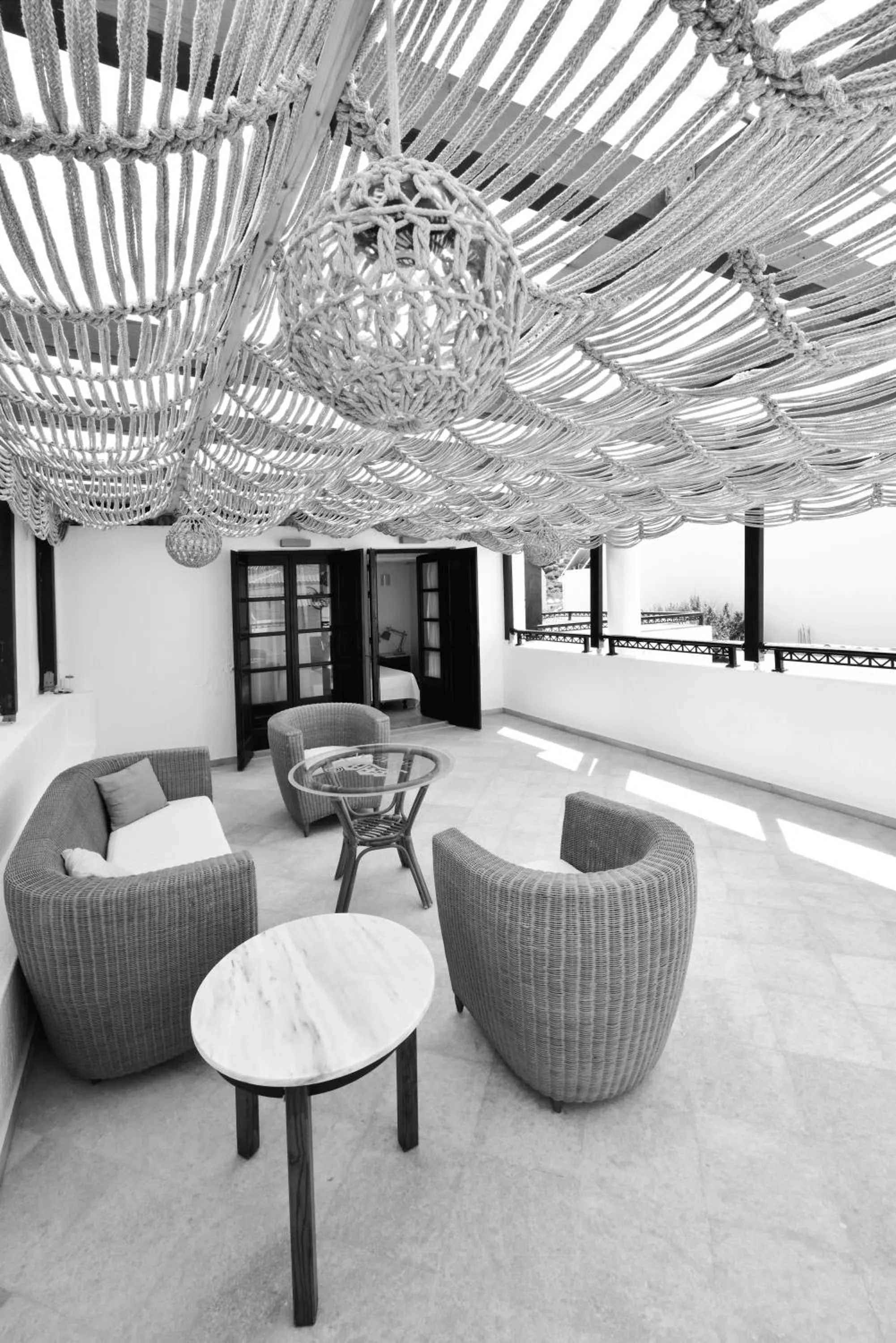 Balcony/Terrace in Kalidon beach Hotel