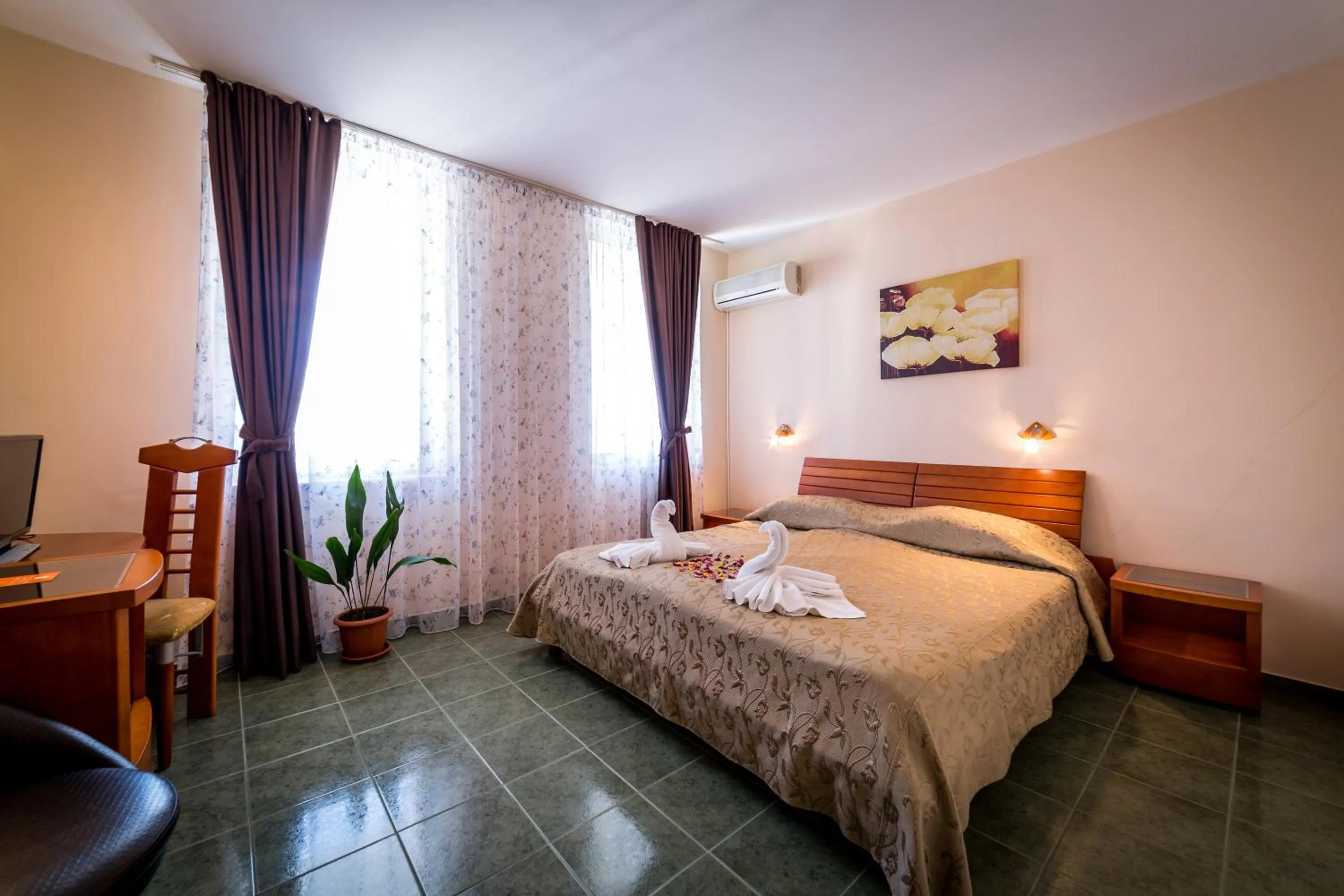 Bed in Hotel Golden Dune