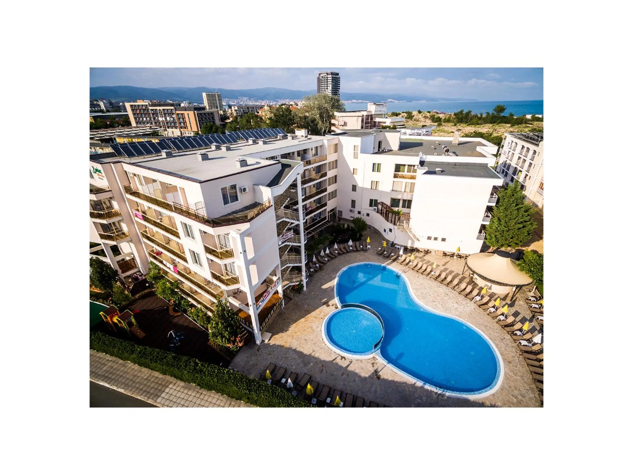 Bird's eye view in Hotel Golden Dune