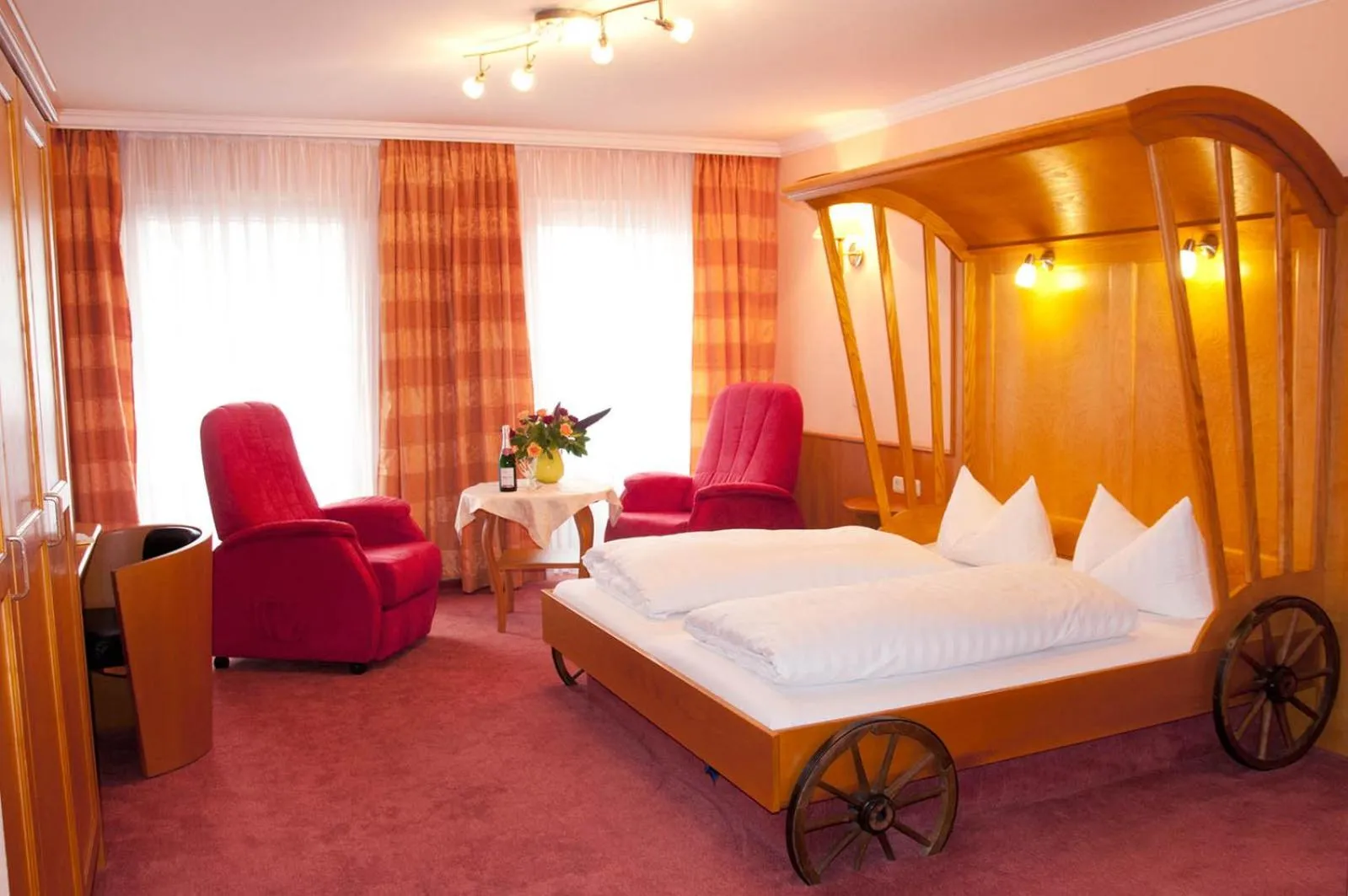 Bed in Hotel Sonnenblick