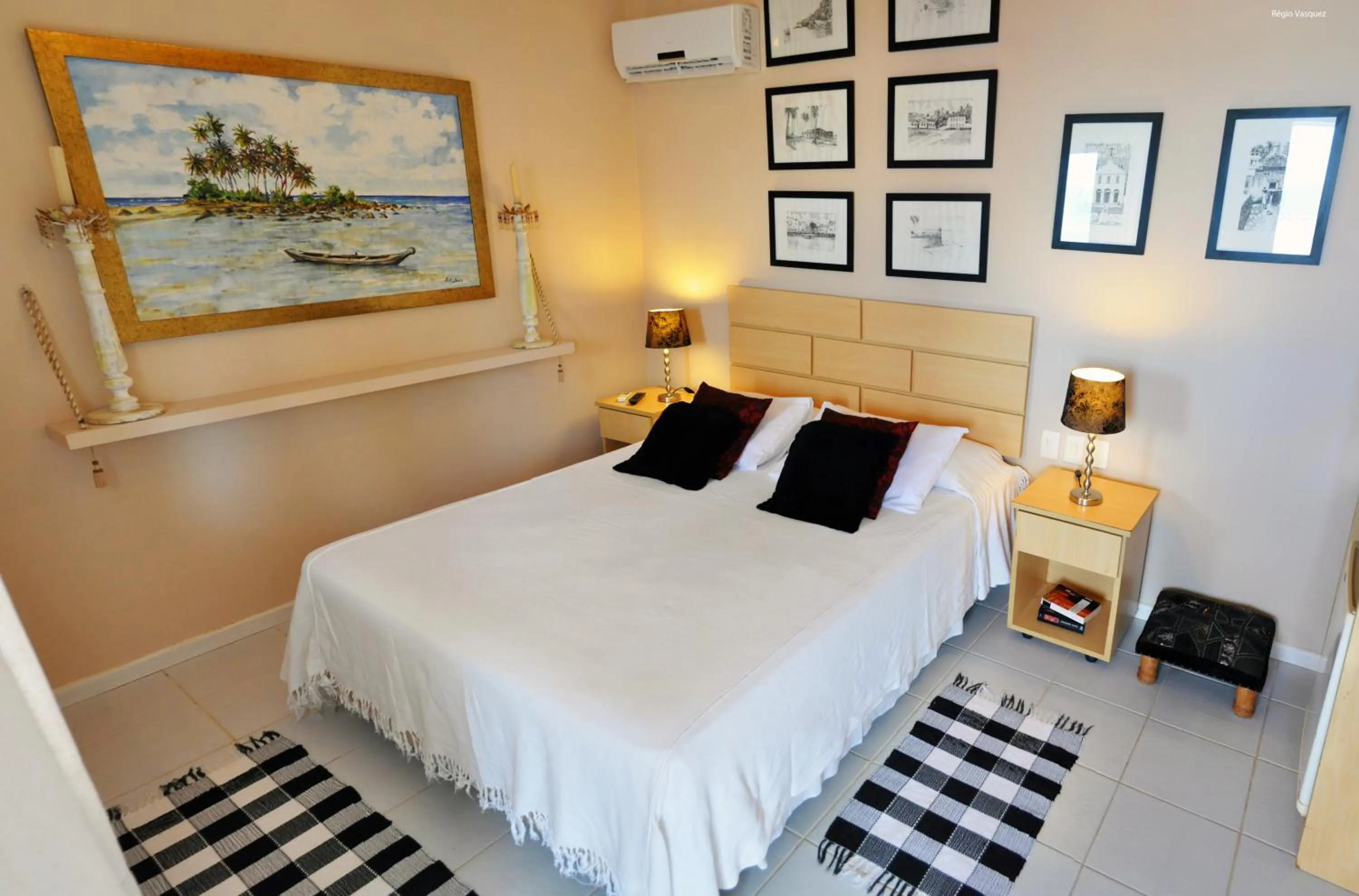 Bed in Pousada Via Brasil