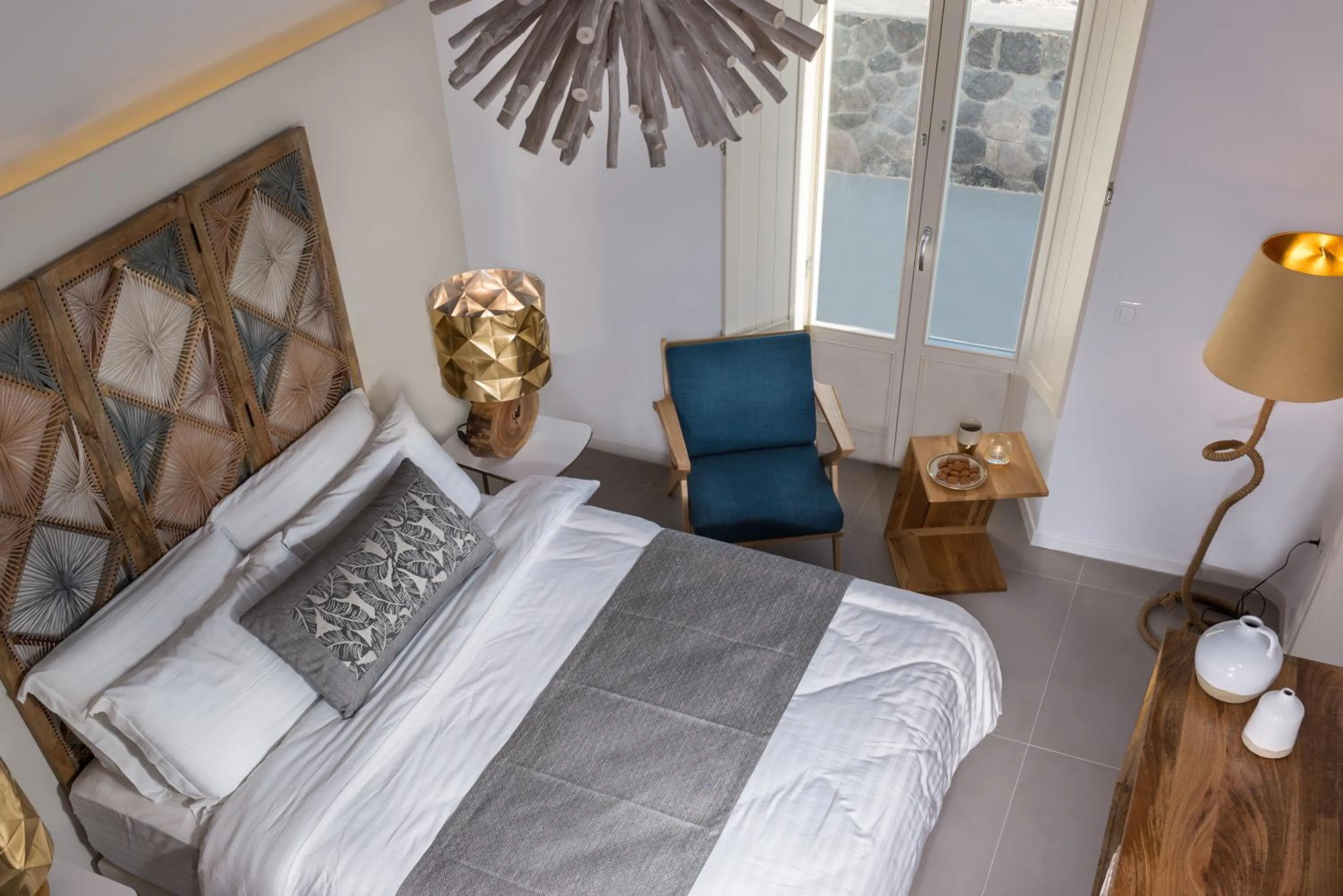 Bed in White & Co Exclusive Island Villas
