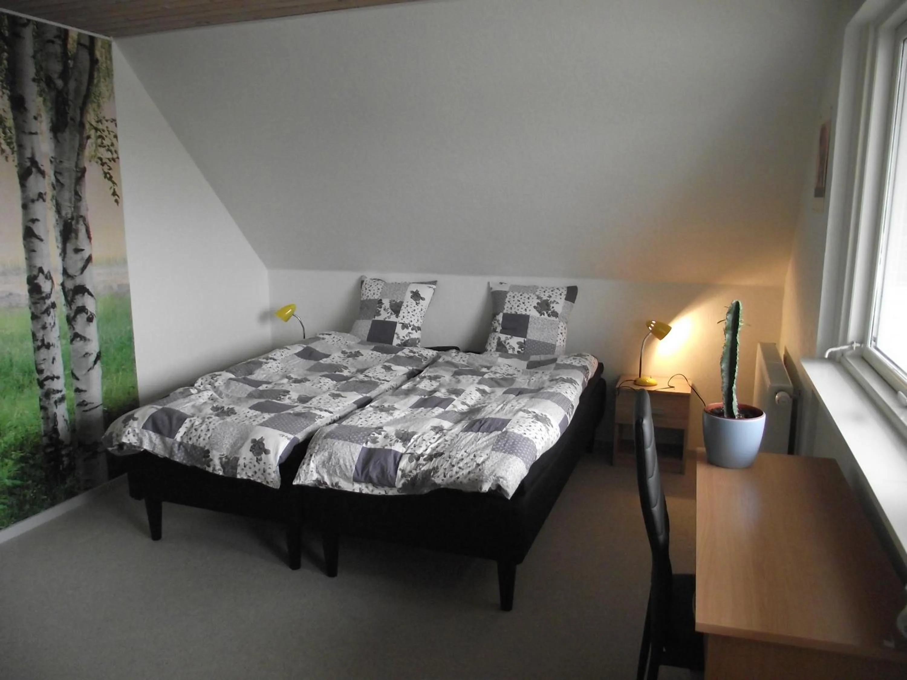 Double or Twin Room with Balcony - single occupancy in Bed and Breakfast Hasseloe