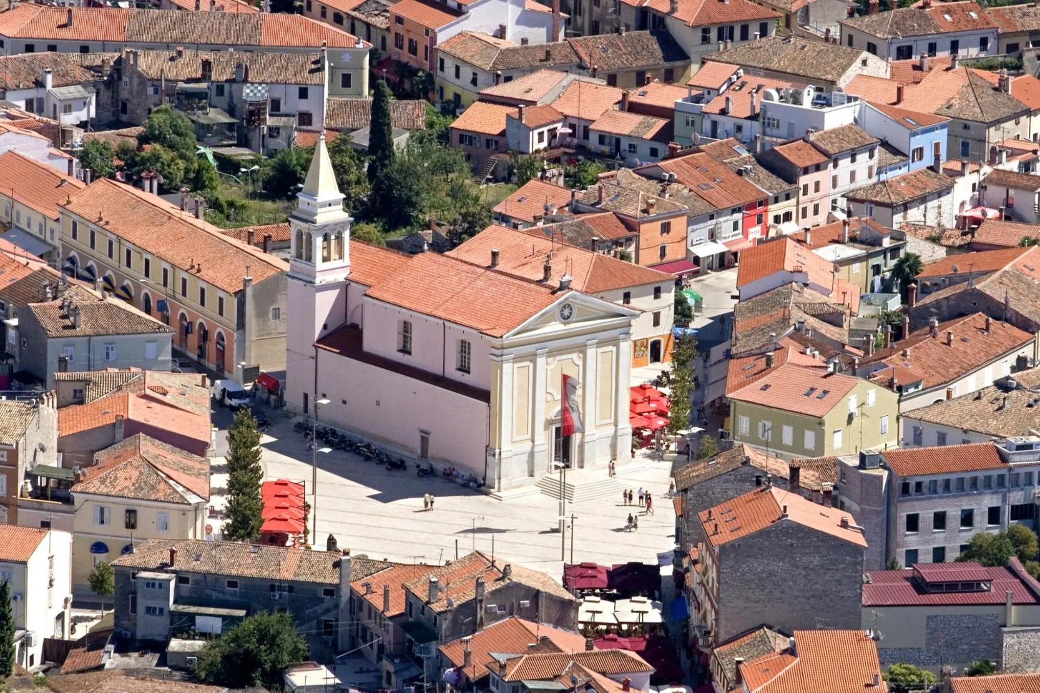 Bird's eye view in Studio Apartment Sofia - Poreč Old Town Quiet Oasis with FREE parking