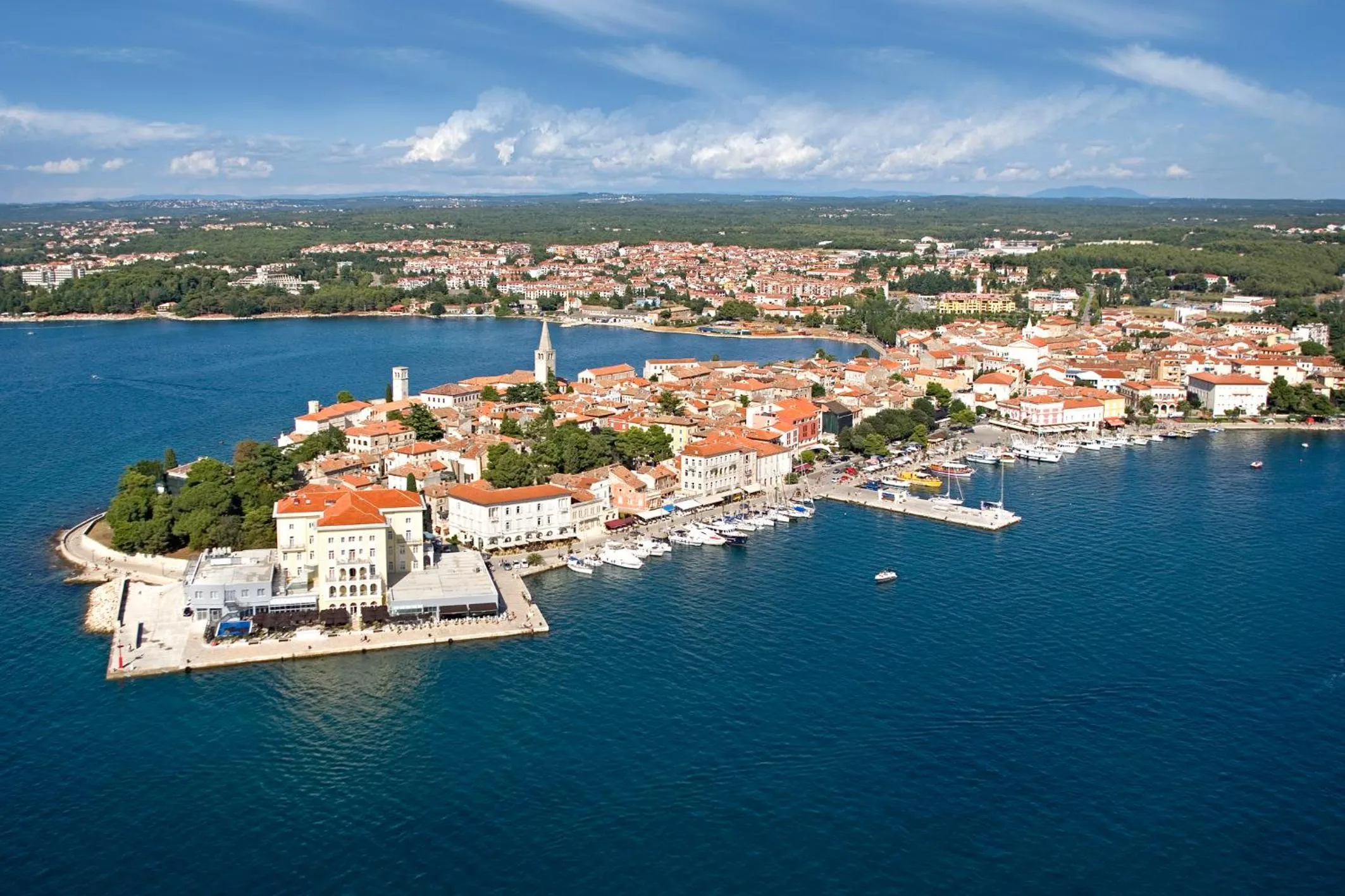Bird's eye view in Studio Apartment Sofia - Poreč Old Town Quiet Oasis with FREE parking