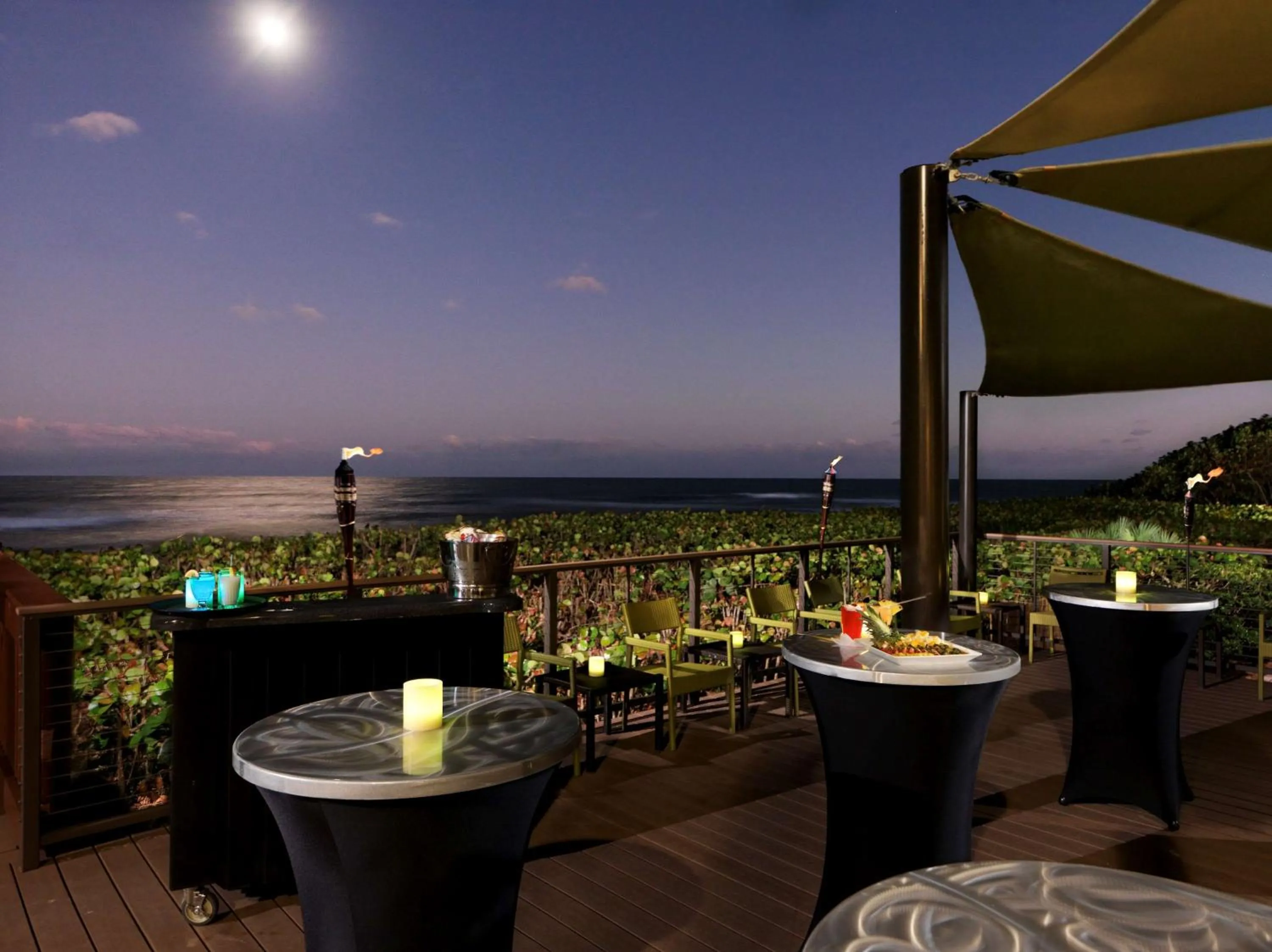 Patio in DoubleTree Suites by Hilton Melbourne Beach Oceanfront