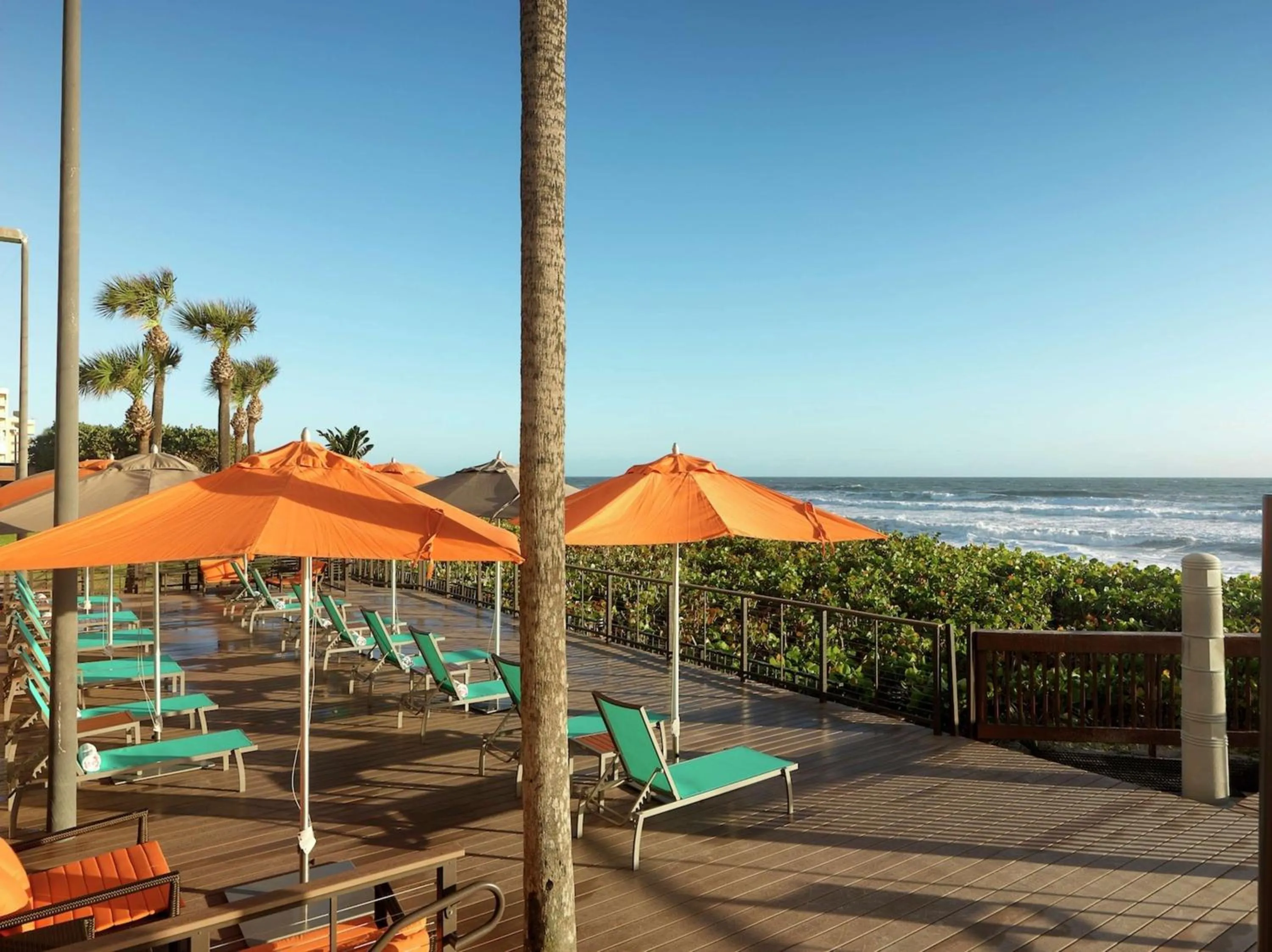 Patio in DoubleTree Suites by Hilton Melbourne Beach Oceanfront