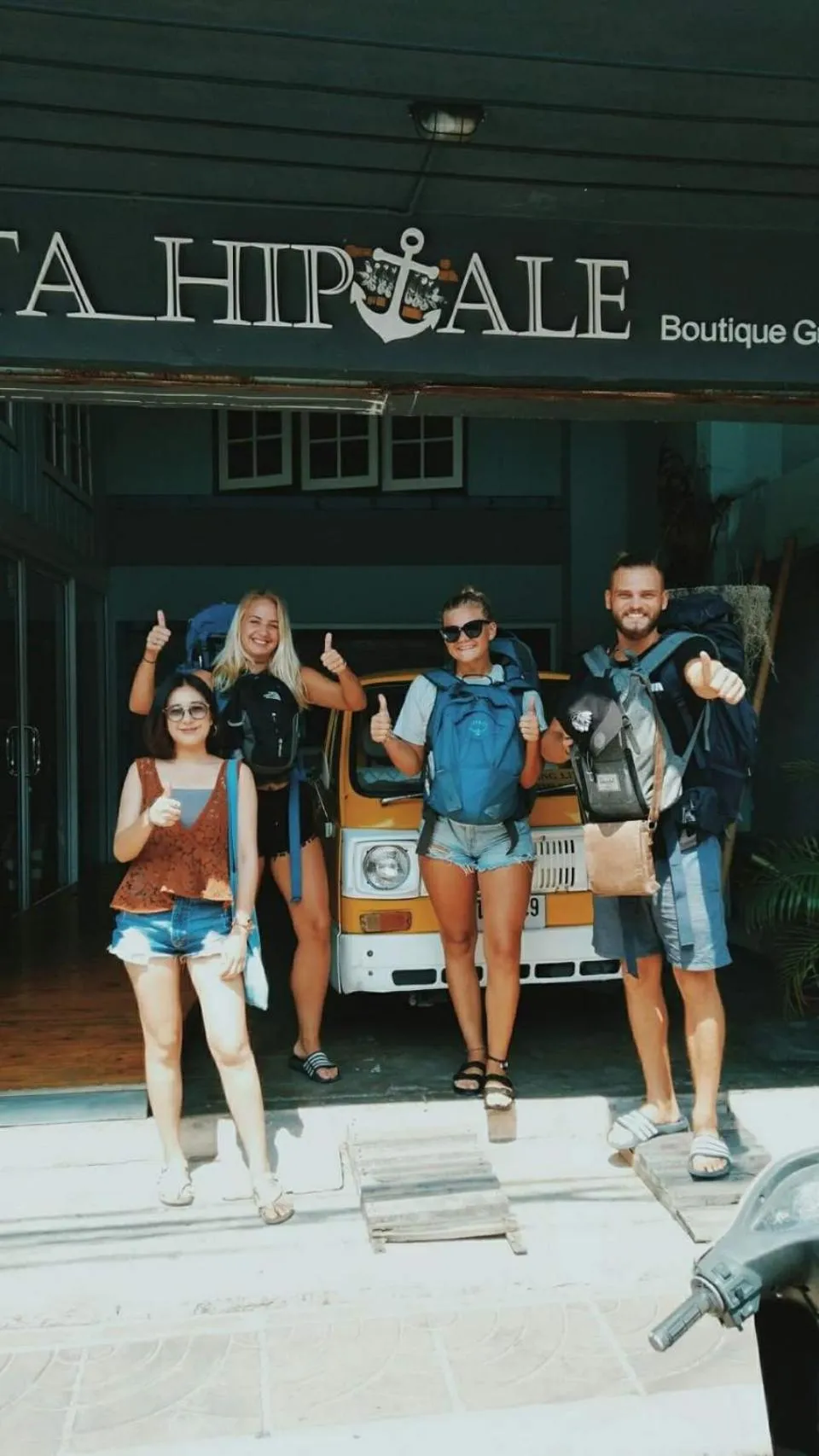 group of guests in Sattahiptale Boutique Guesthouse & Hostel