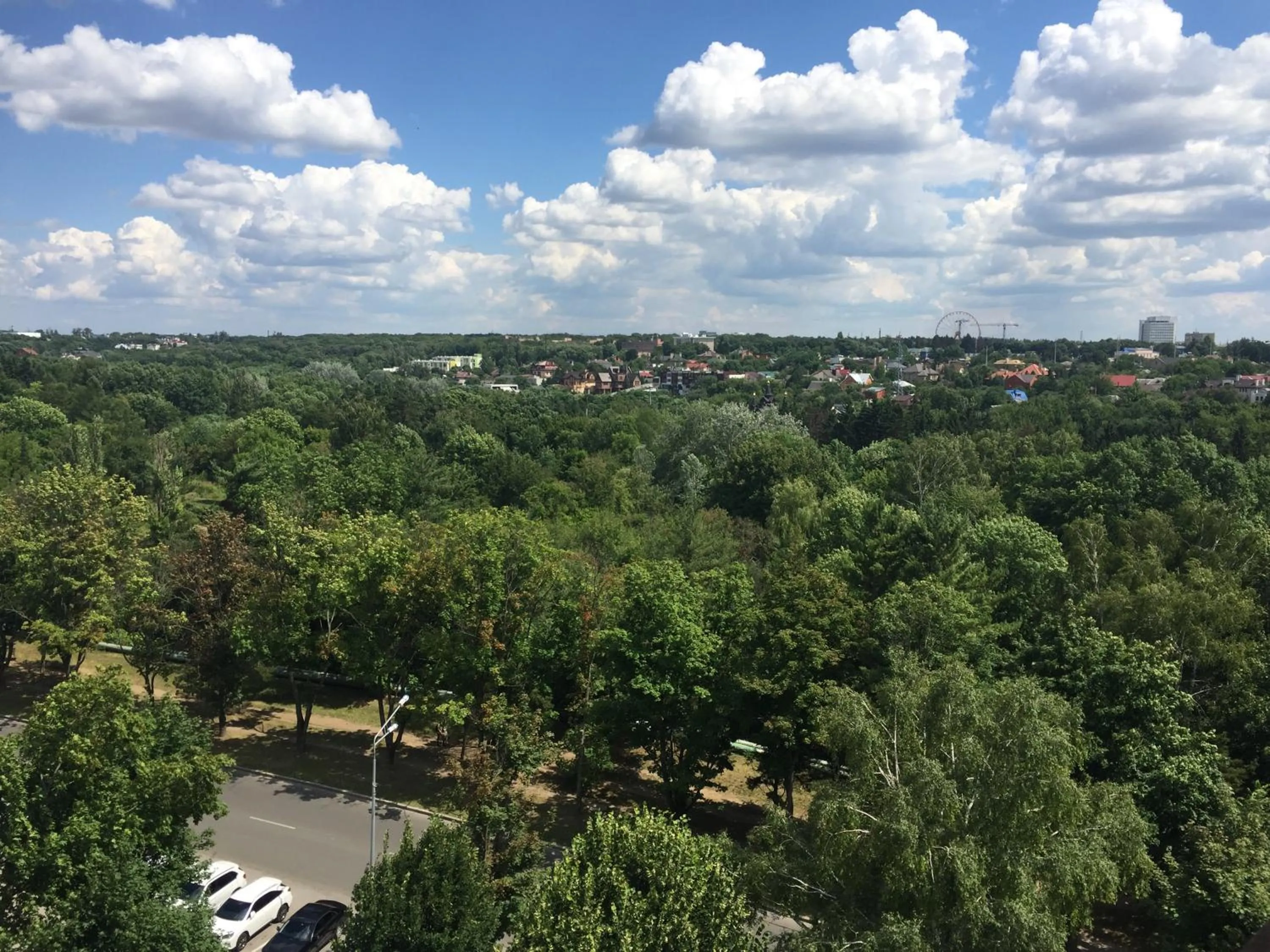 City view in Flatsy at Botanichniy Sad underground