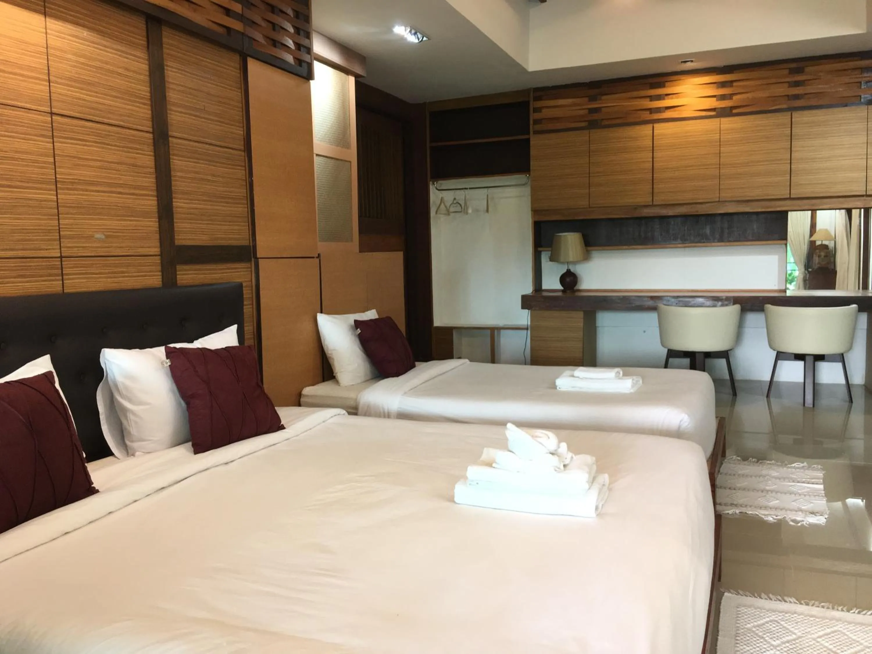 Bed in Nan Rim Nam Resort