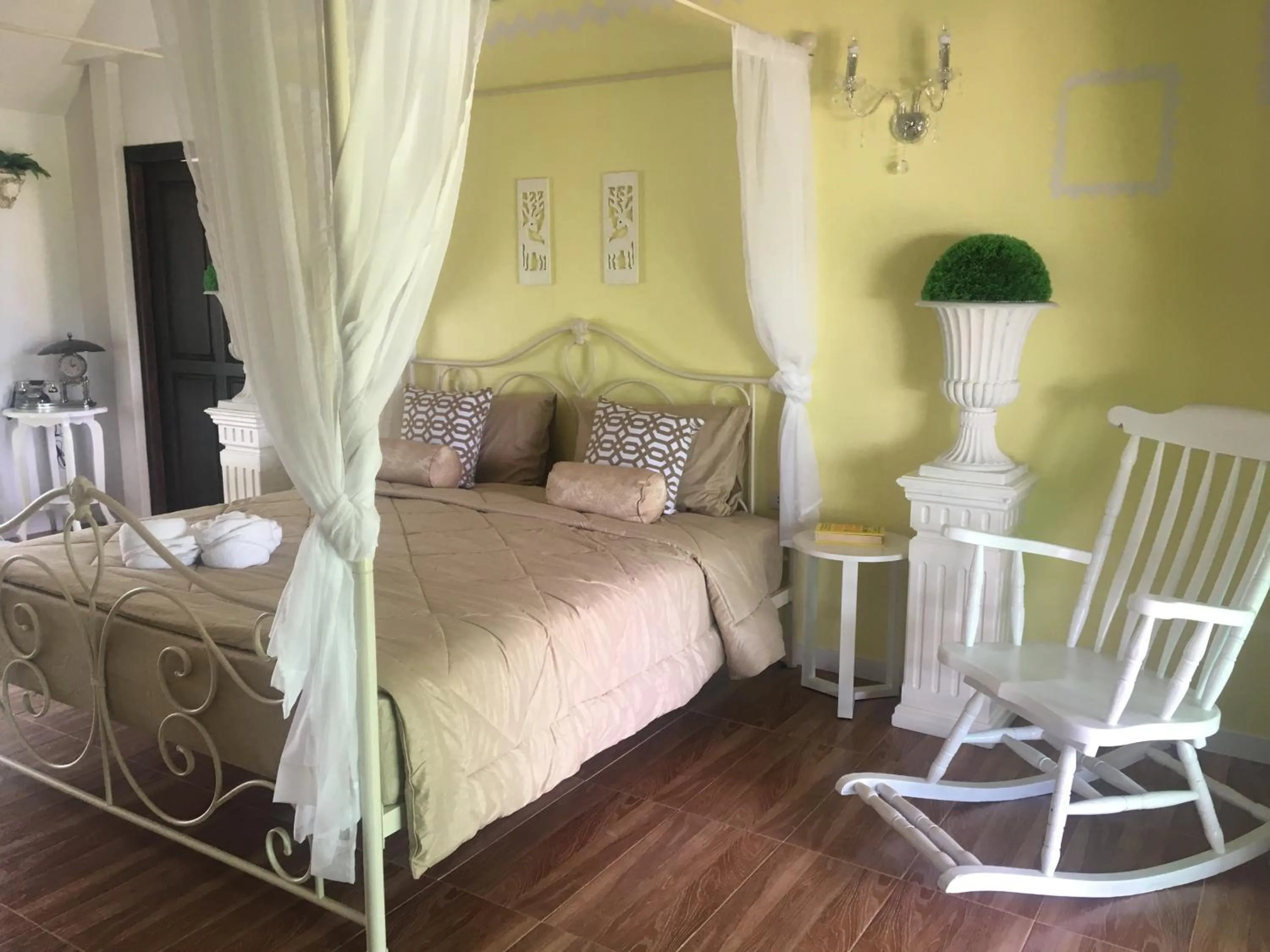 Bed in Nan Rim Nam Resort