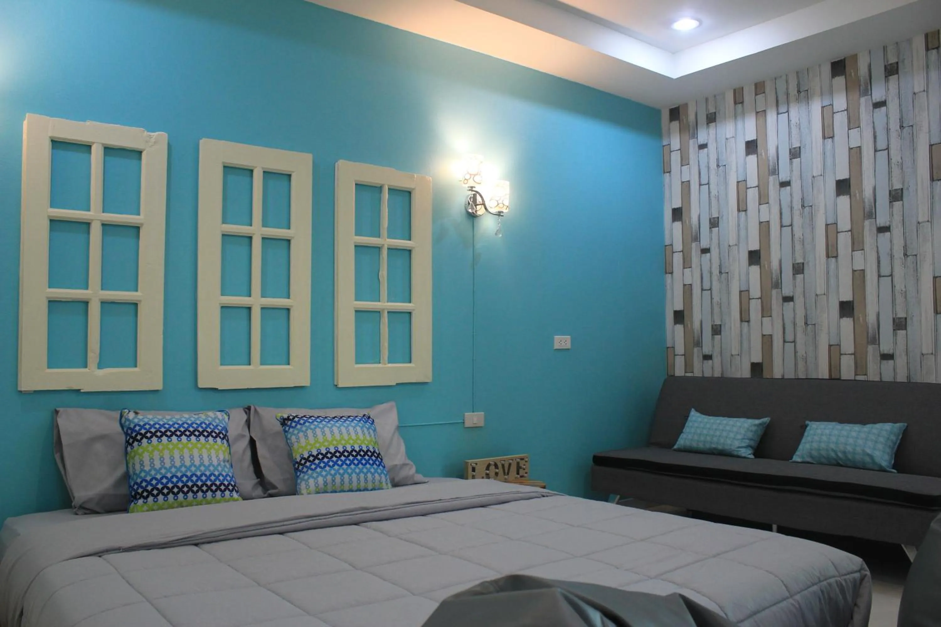 Bed in Nan Rim Nam Resort