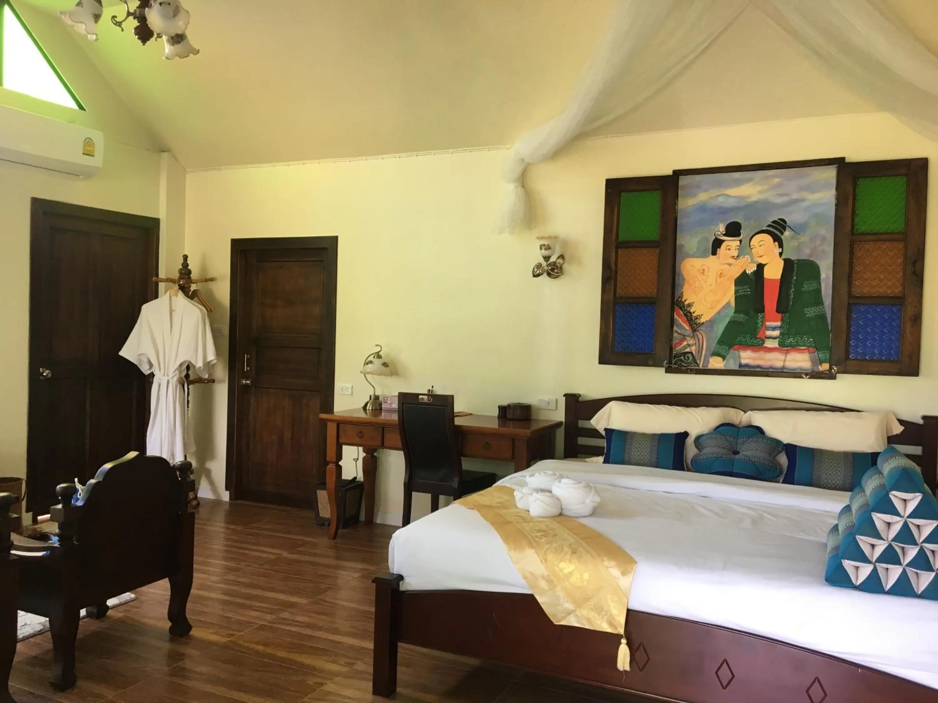 Bed in Nan Rim Nam Resort