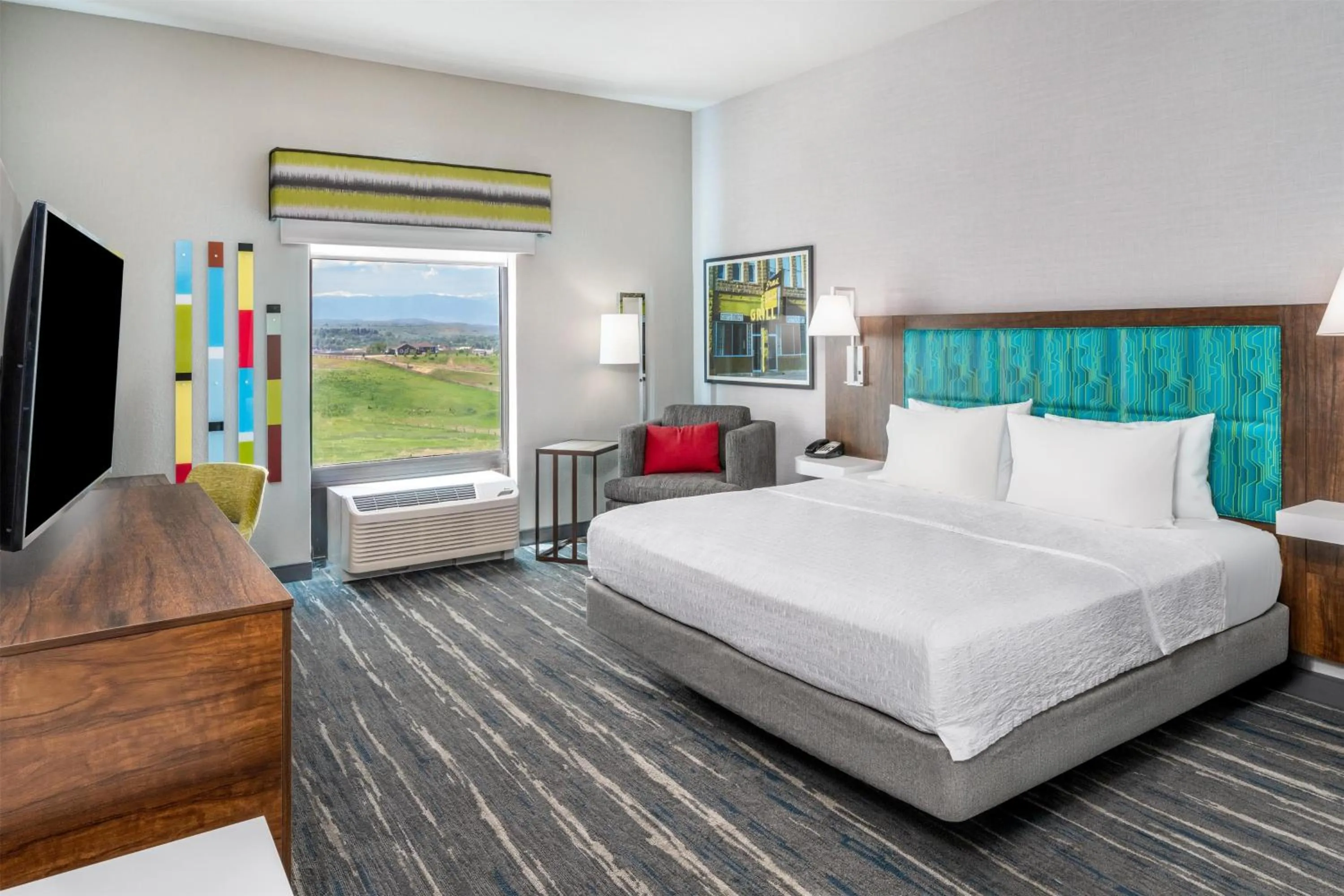 Bed in Hampton Inn Sheridan