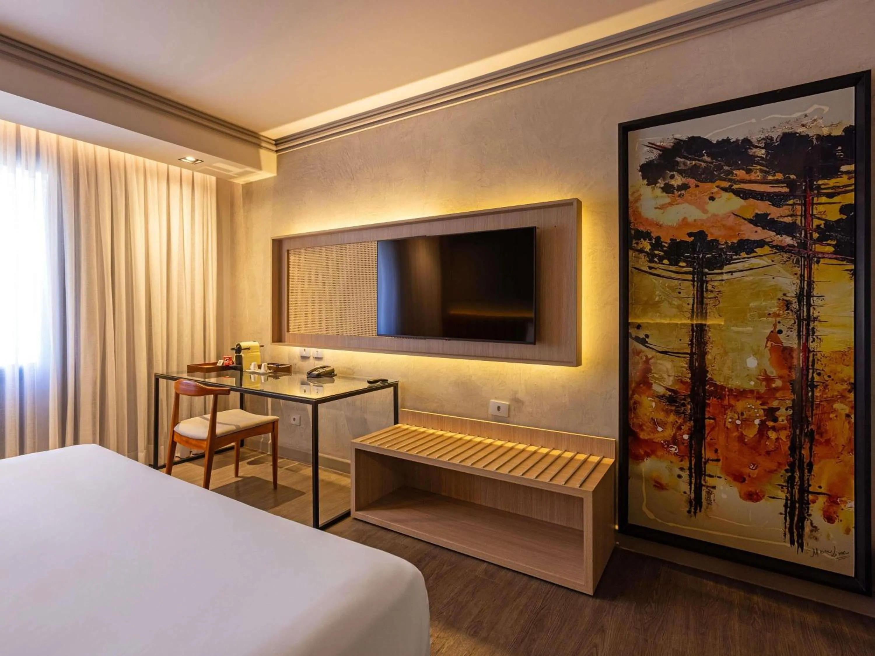 Bedroom, Bed in Grand Mercure Curitiba Rayon