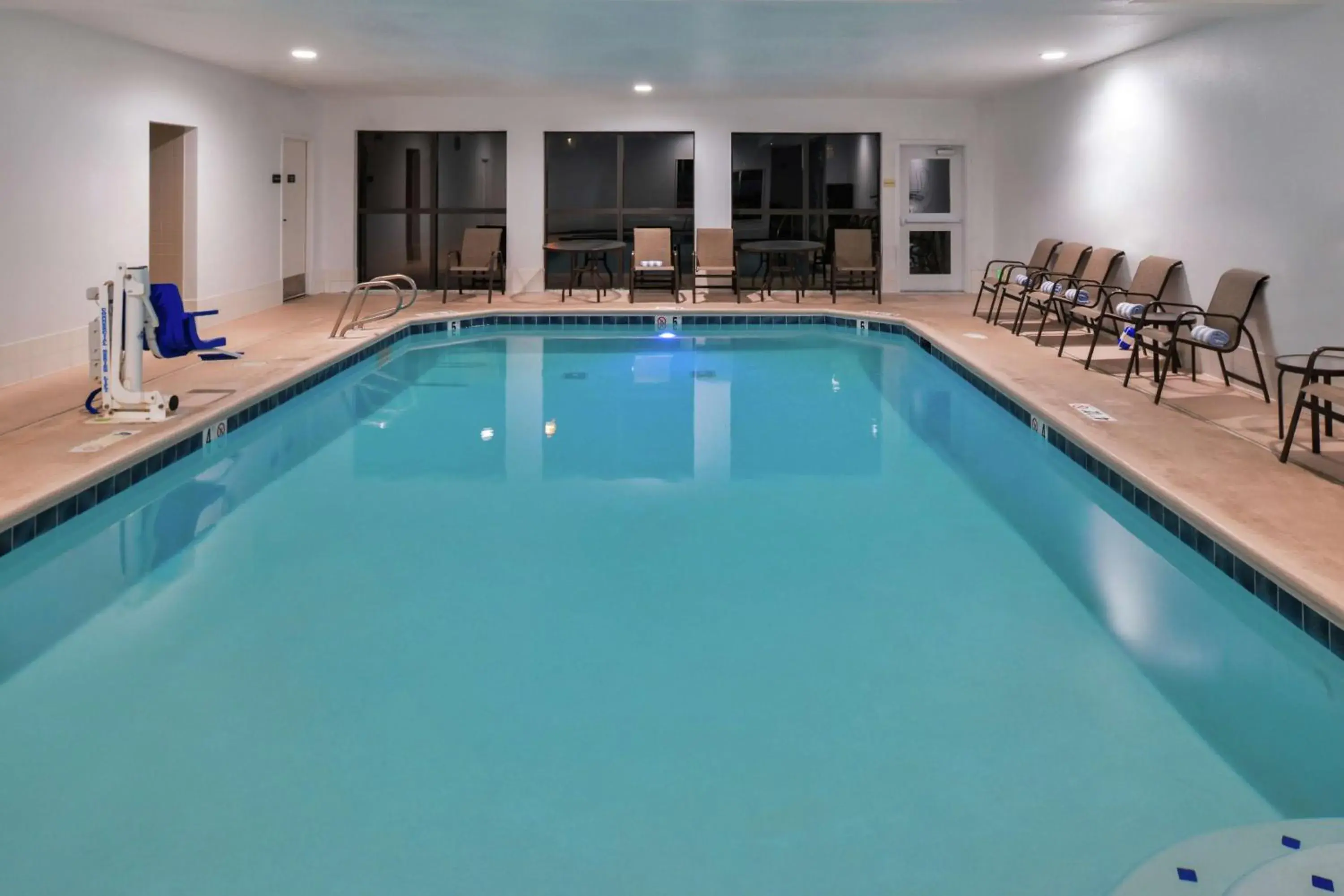 Pool view in Hampton Inn Eugene Pool view in Hampton Inn Eugene