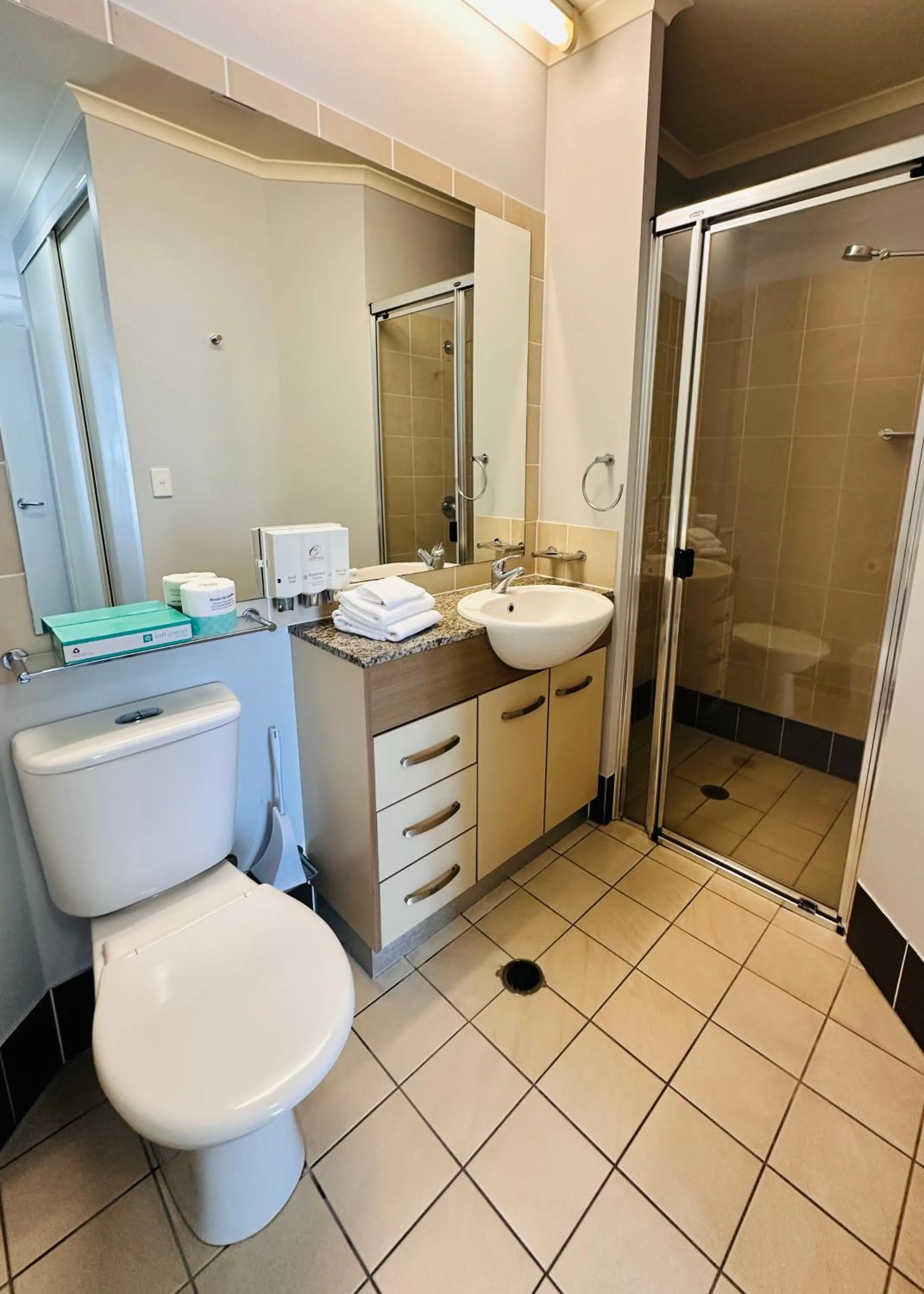Bathroom in Caloundra Central Apartment Hotel Official