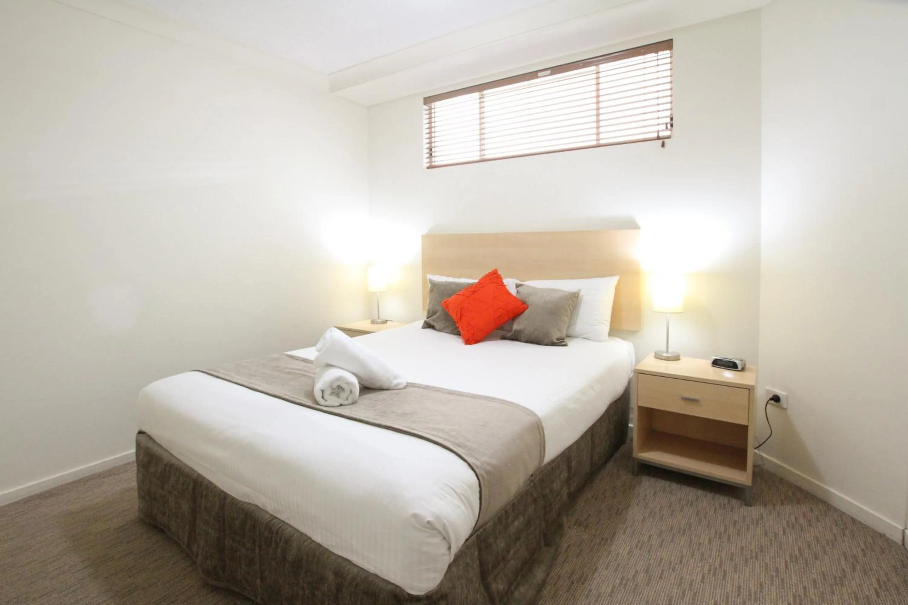 Bedroom, Bed in Caloundra Central Apartment Hotel Official