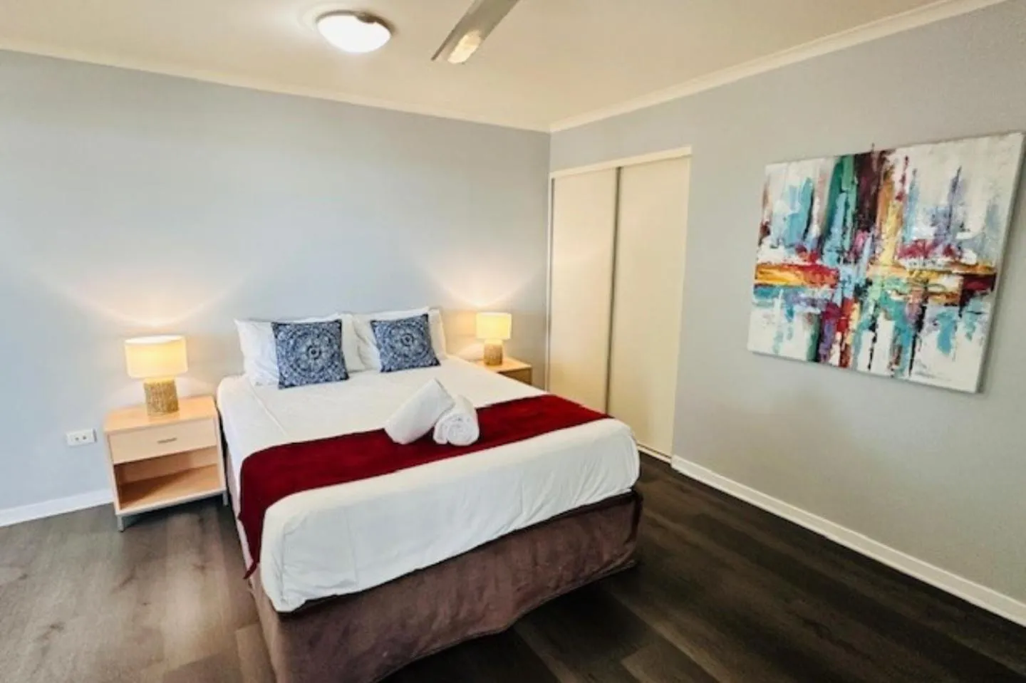 Bedroom, Bed in Caloundra Central Apartment Hotel Official