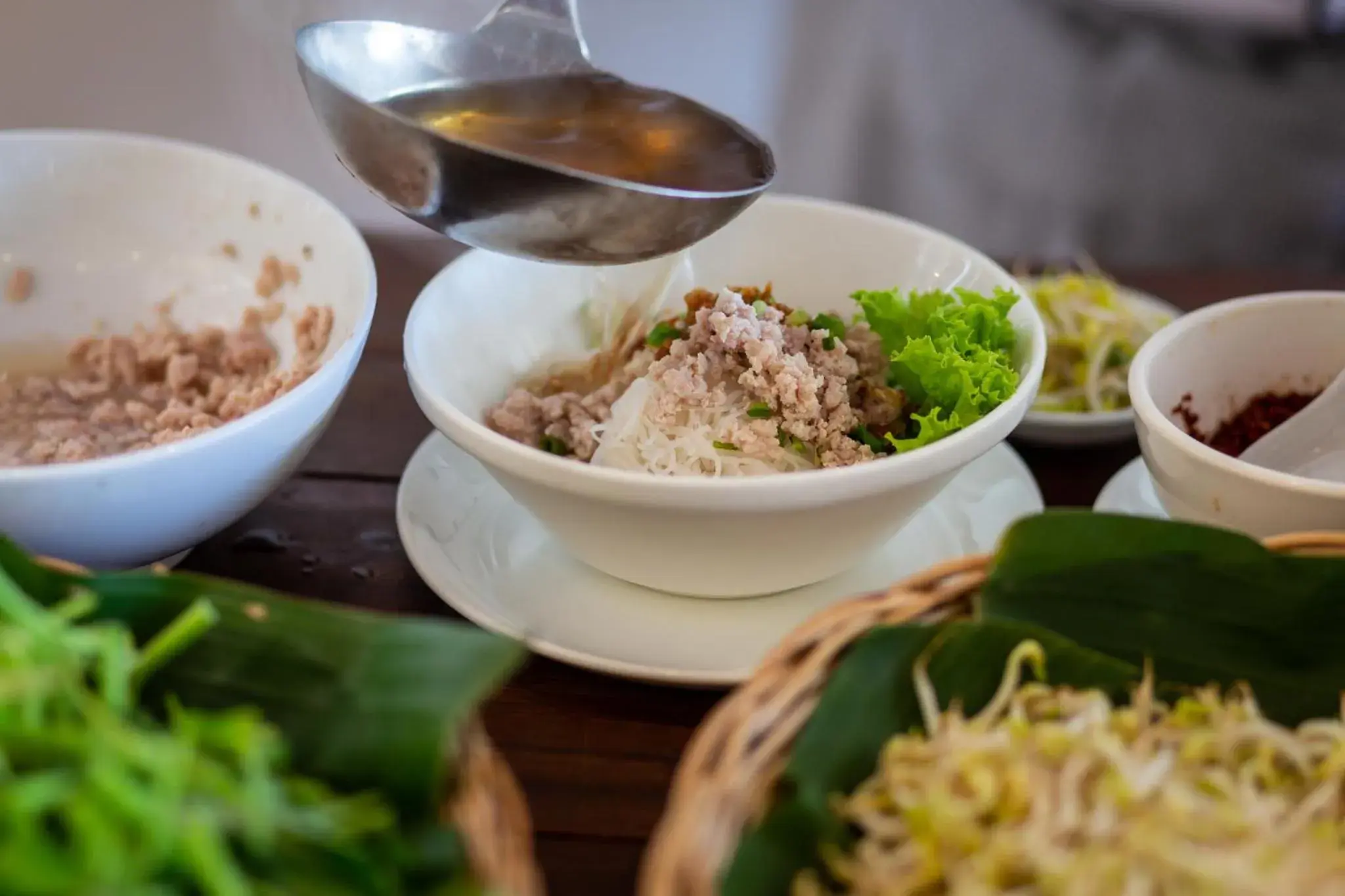 Asian breakfast in Kingdom Angkor Hotel