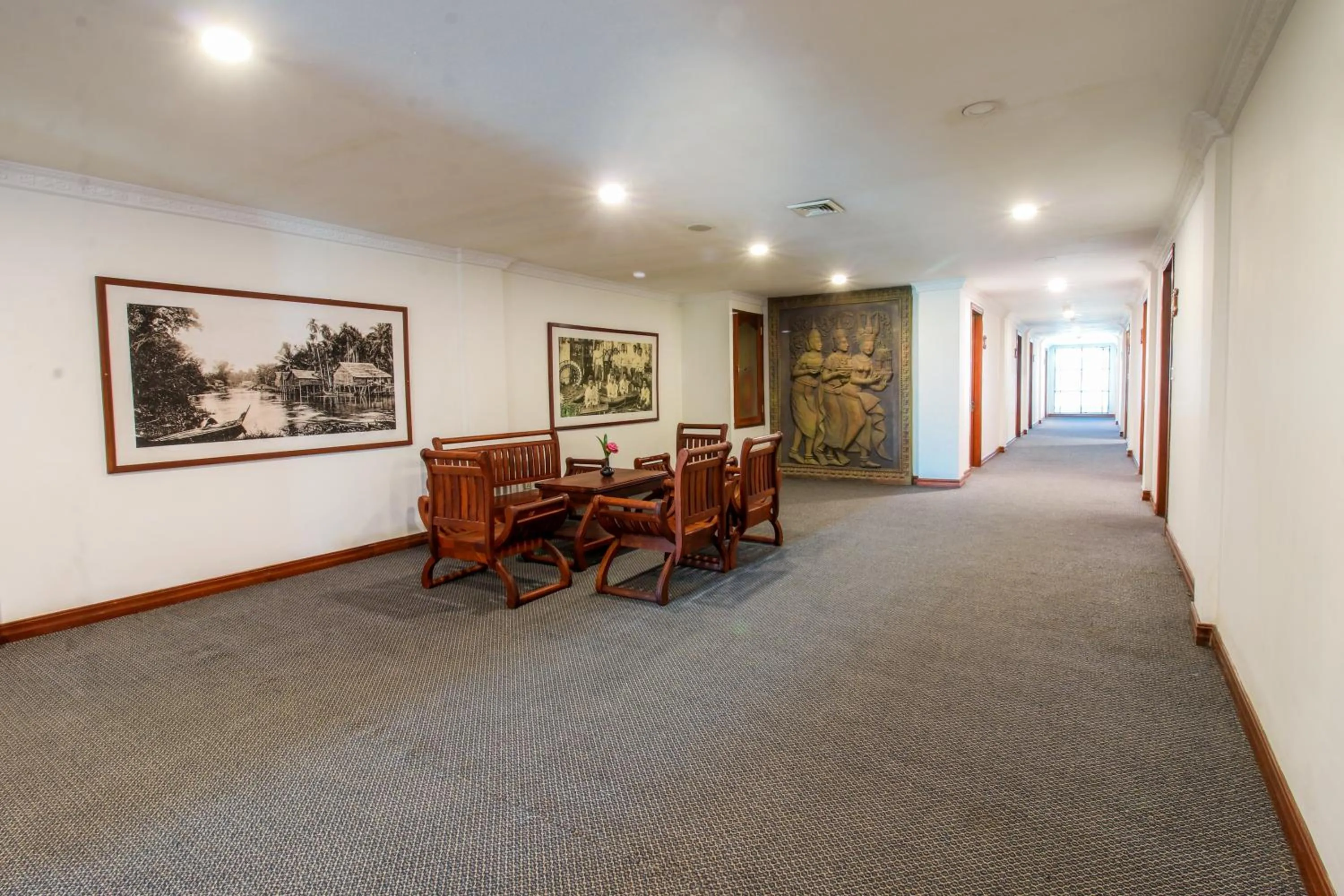 Seating area in Kingdom Angkor Hotel