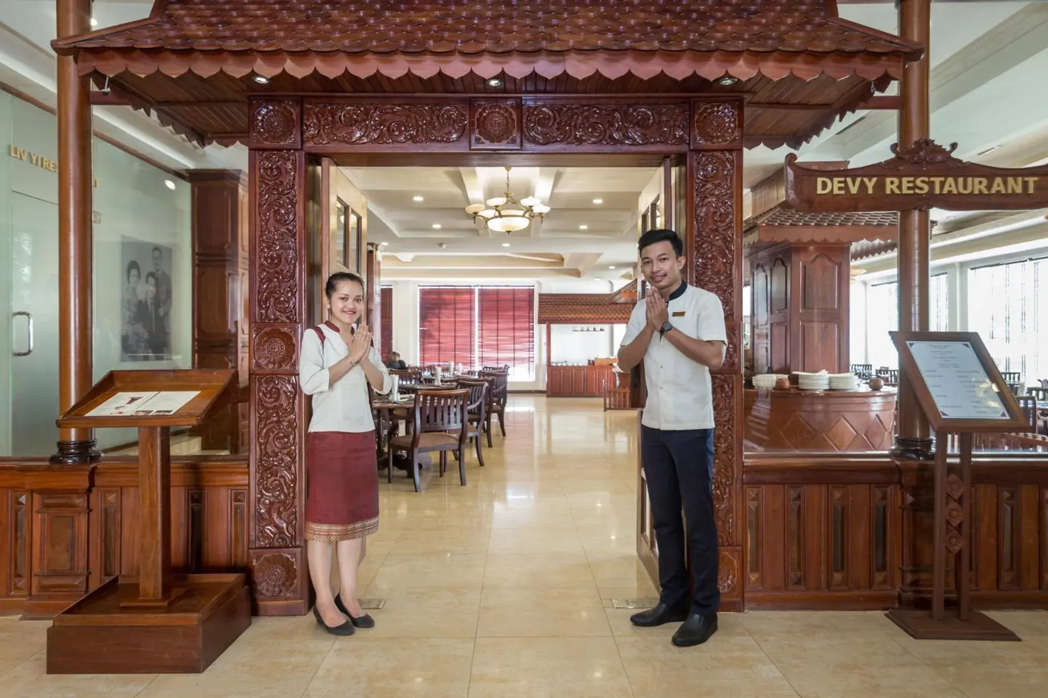 Staff in Kingdom Angkor Hotel