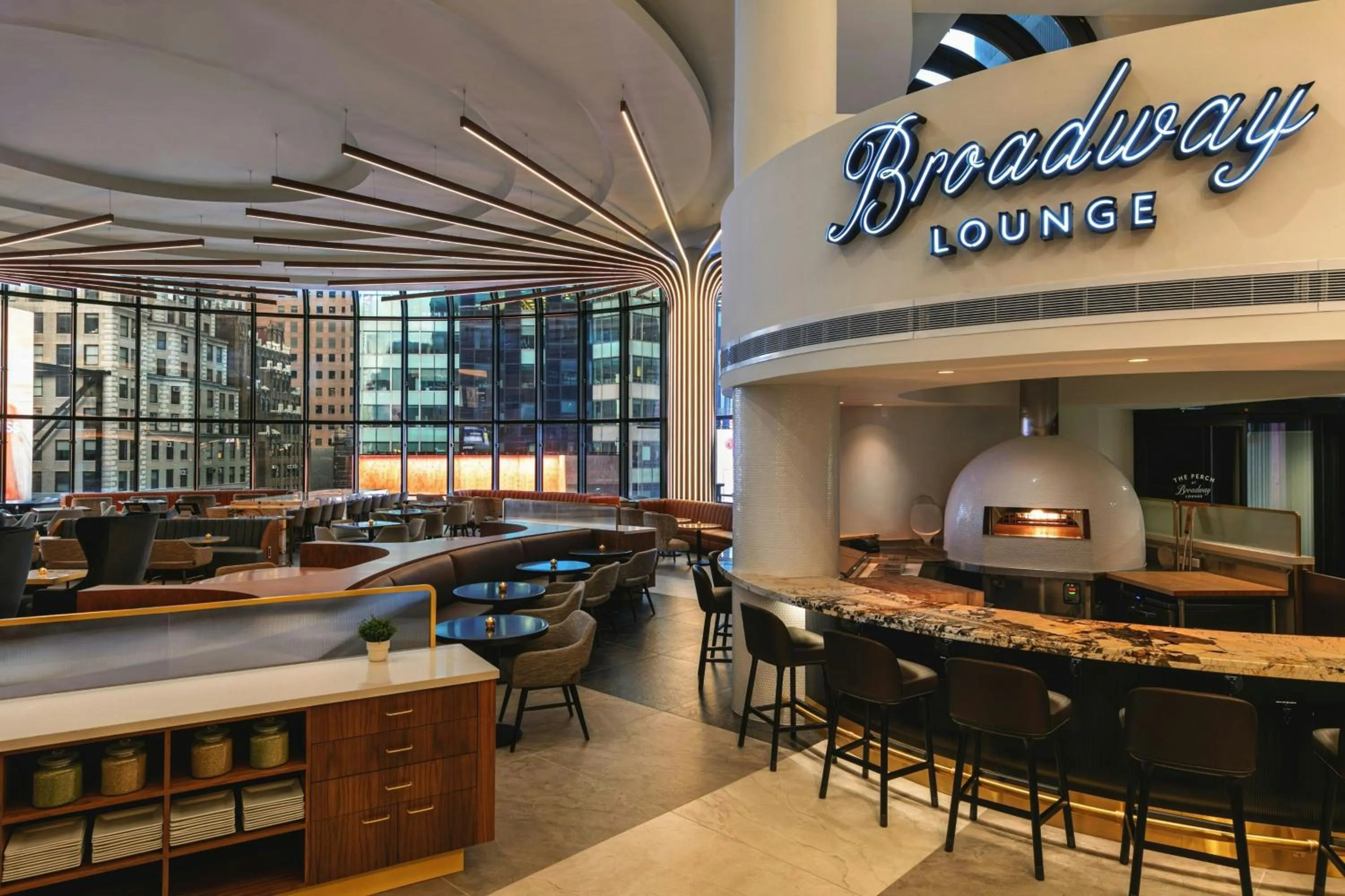 Lounge or bar in New York Marriott Marquis
