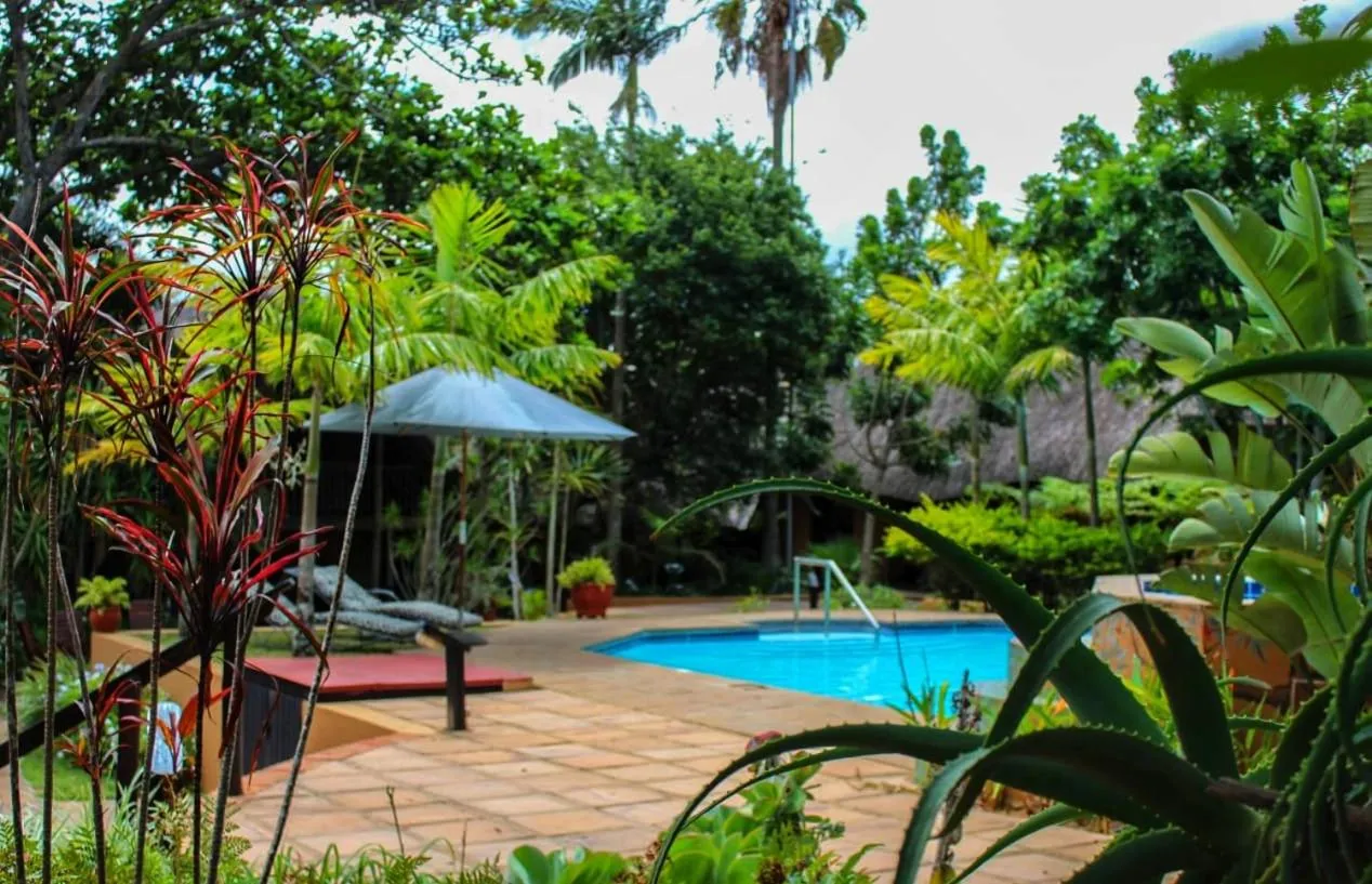 Garden view in AmaZulu Lodge