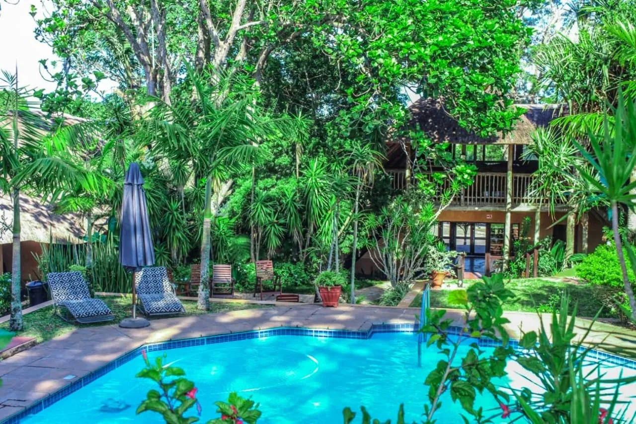 Garden view in AmaZulu Lodge