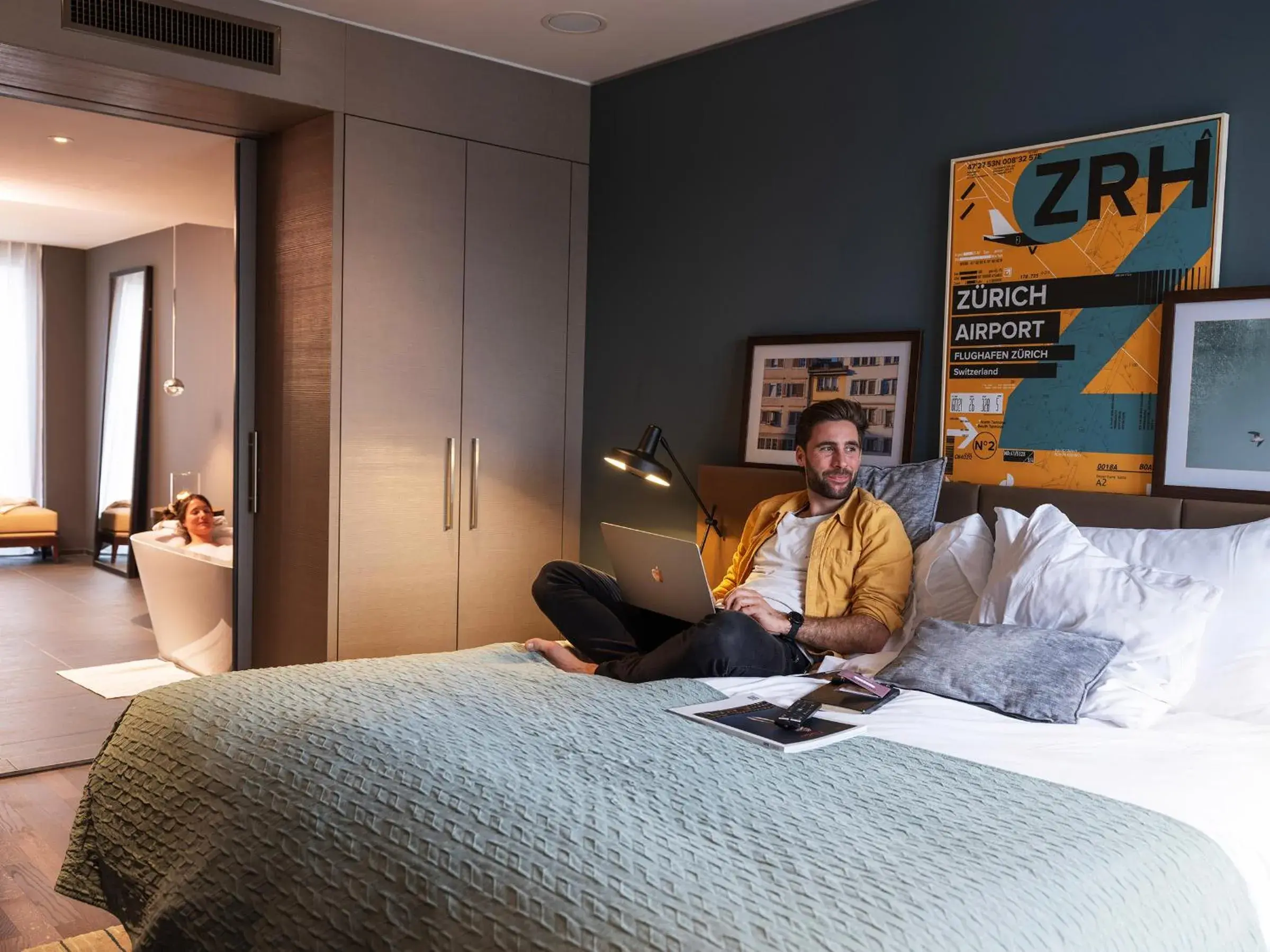 Bedroom, Bed in Acasa Suites Zurich Oerlikon Bedroom, Bed in Acasa Suites Zurich Oerlikon