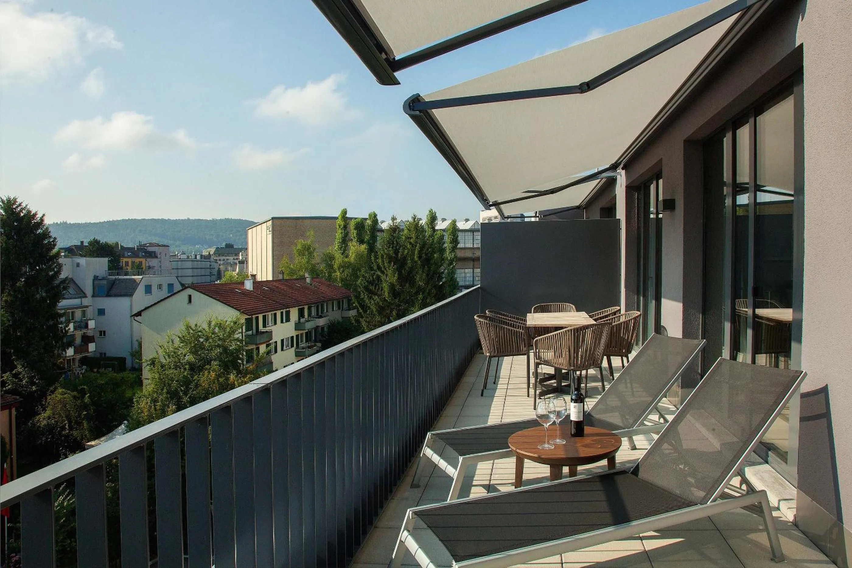 Balcony/Terrace in Acasa Suites Zurich Oerlikon