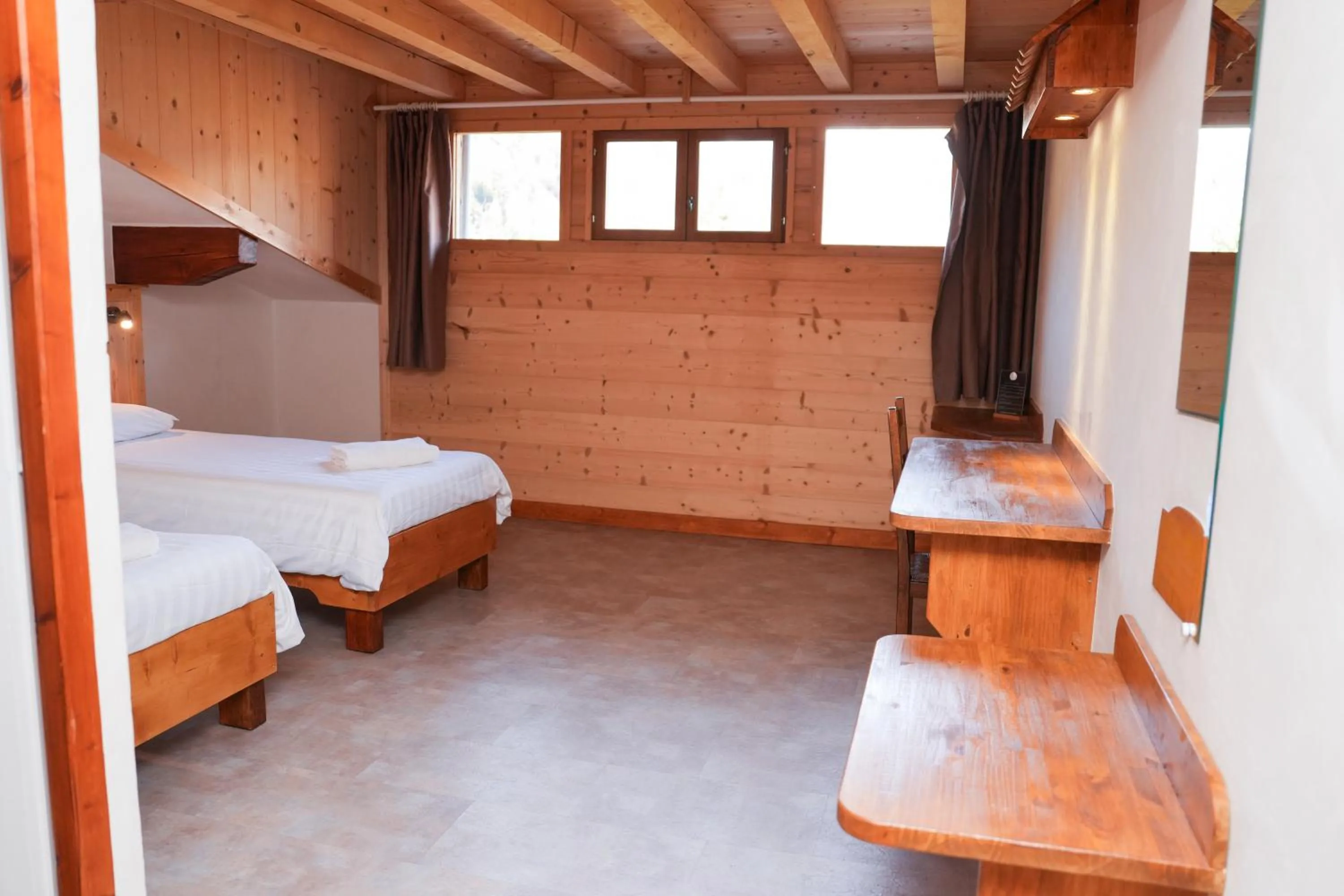 View (from property/room), Bed in Fontaine du Mont Blanc Hotel & Spa