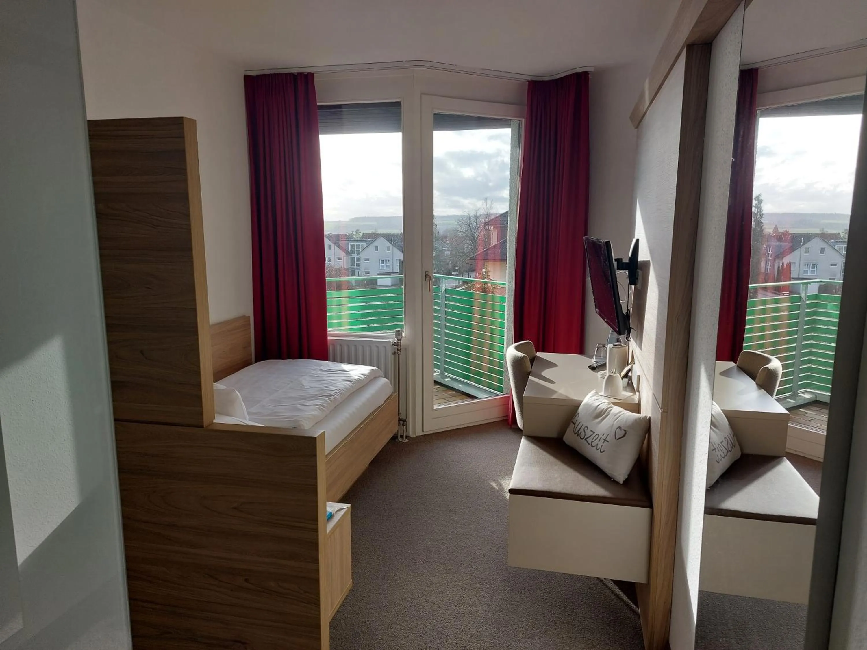 Photo of the whole room, Bed in Hotel am Schlossberg