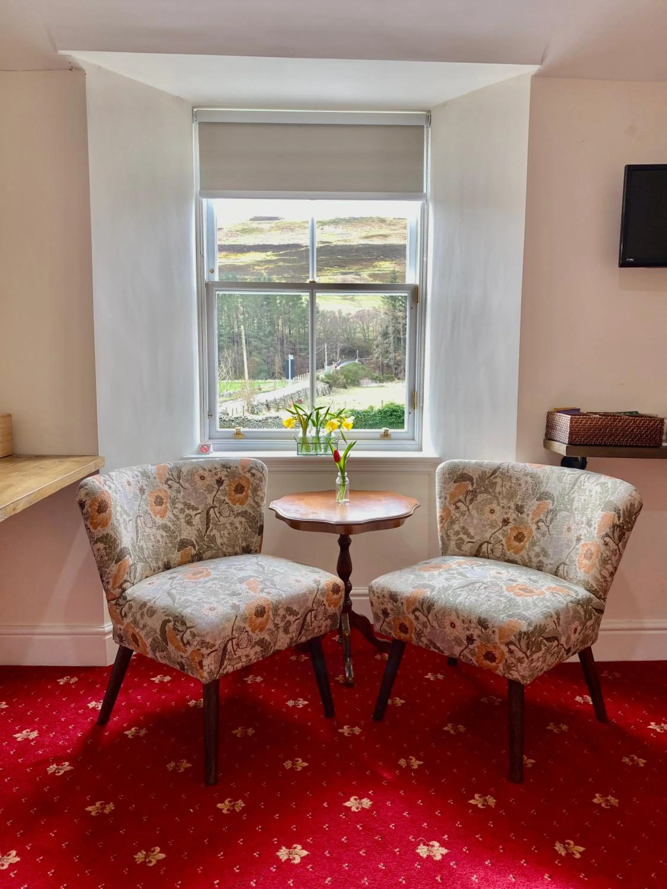 Seating area in The Gordon Arms Restaurant with Rooms