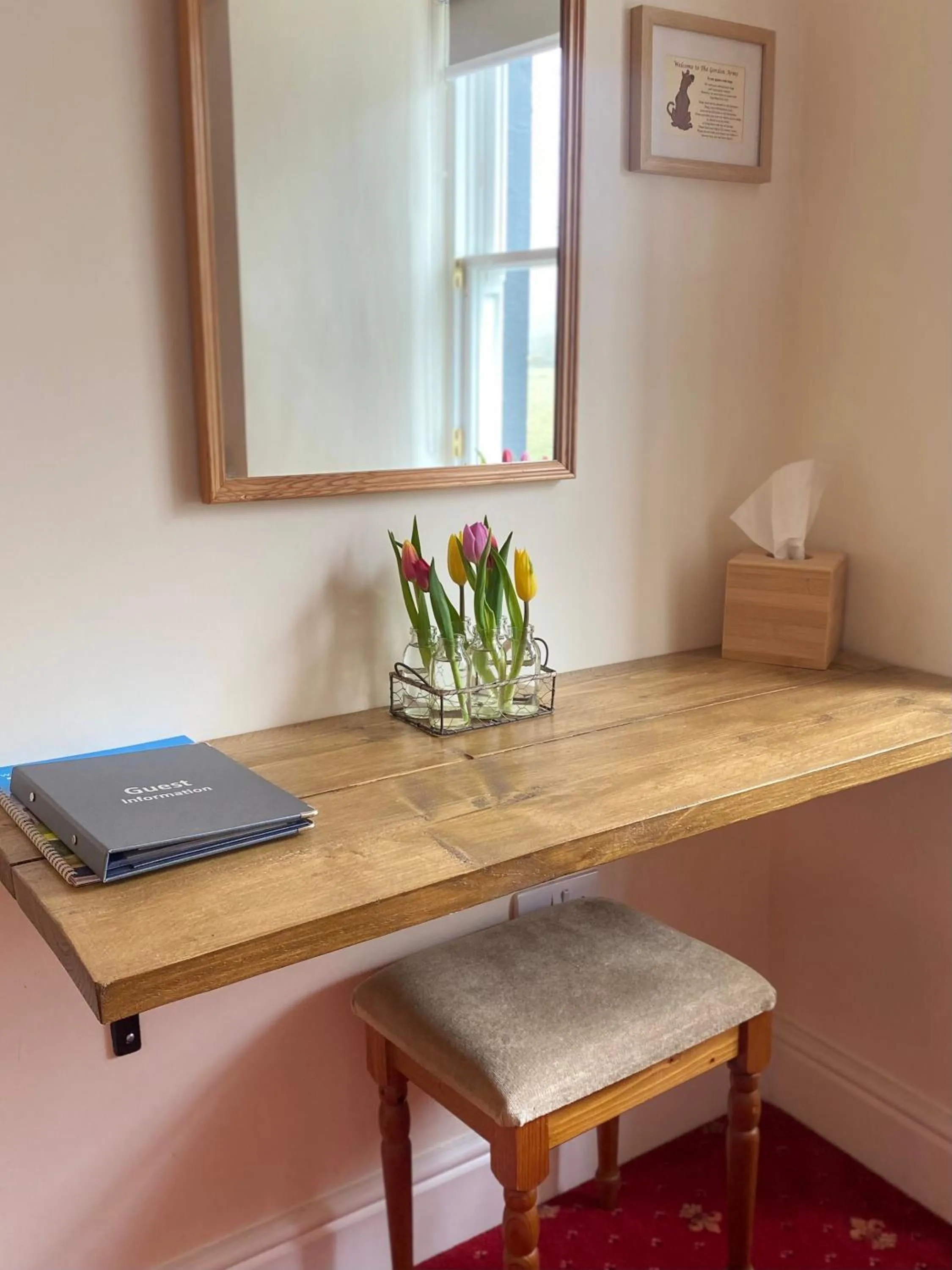 Decorative detail in The Gordon Arms Restaurant with Rooms