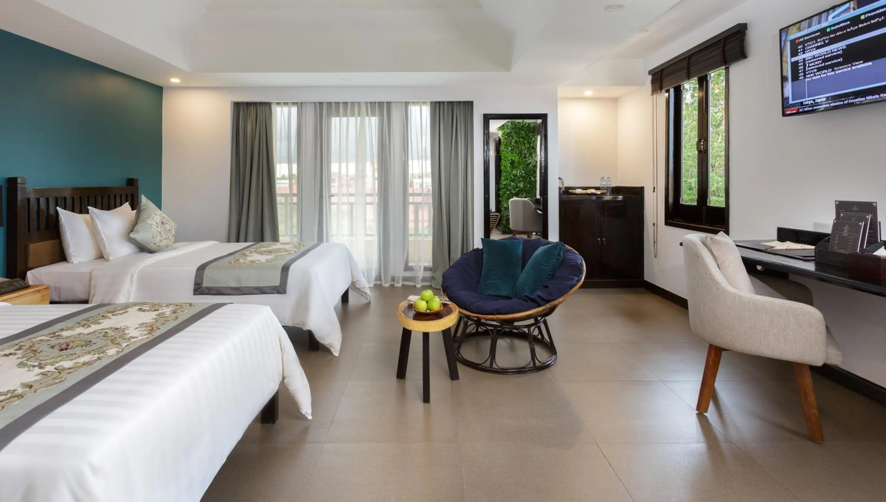 Photo of the whole room, Bed in Sokchea Angkor Hotel