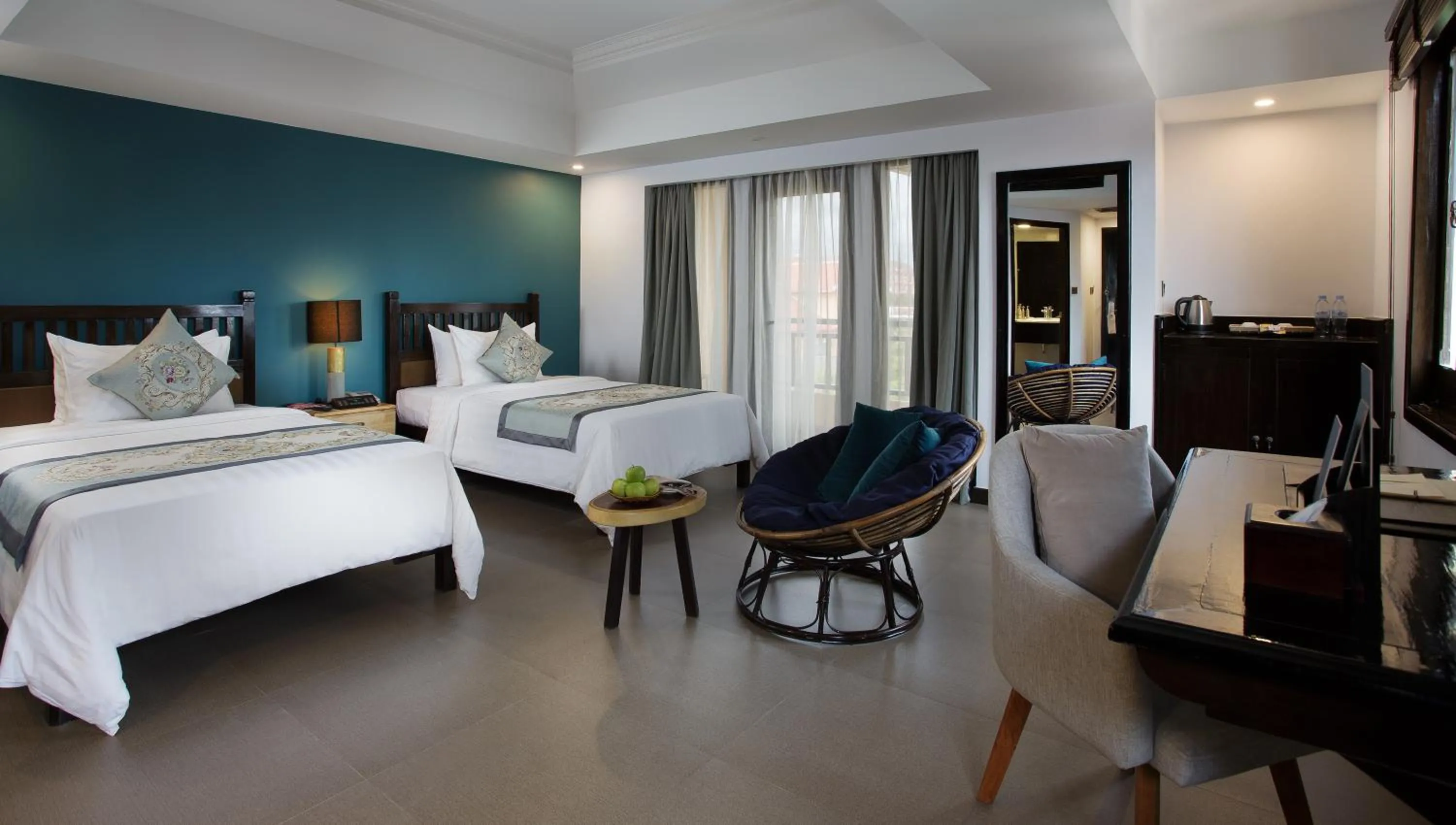 Photo of the whole room, Bed in Sokchea Angkor Hotel