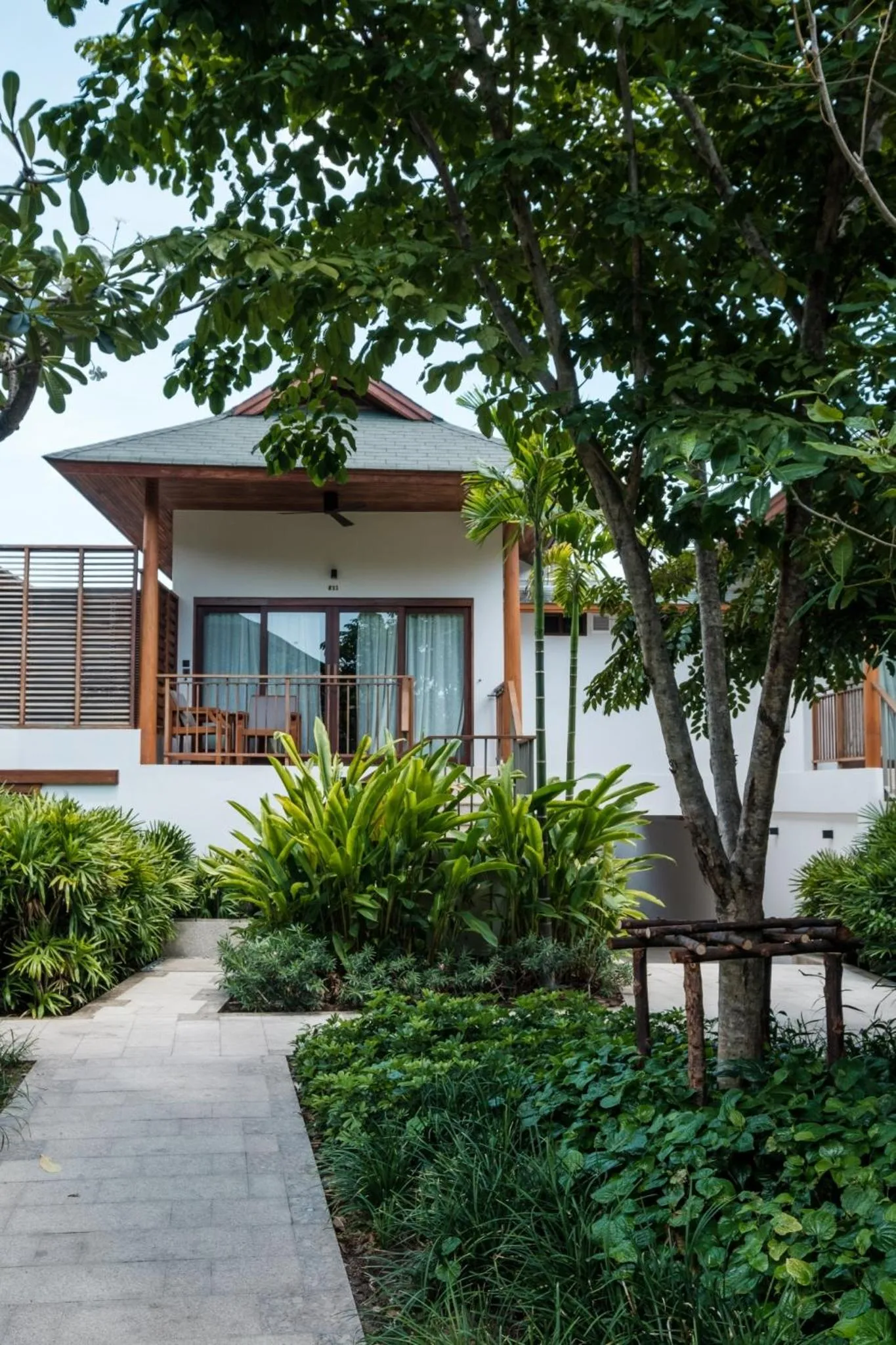 Garden view in Banana Fan Sea Resort