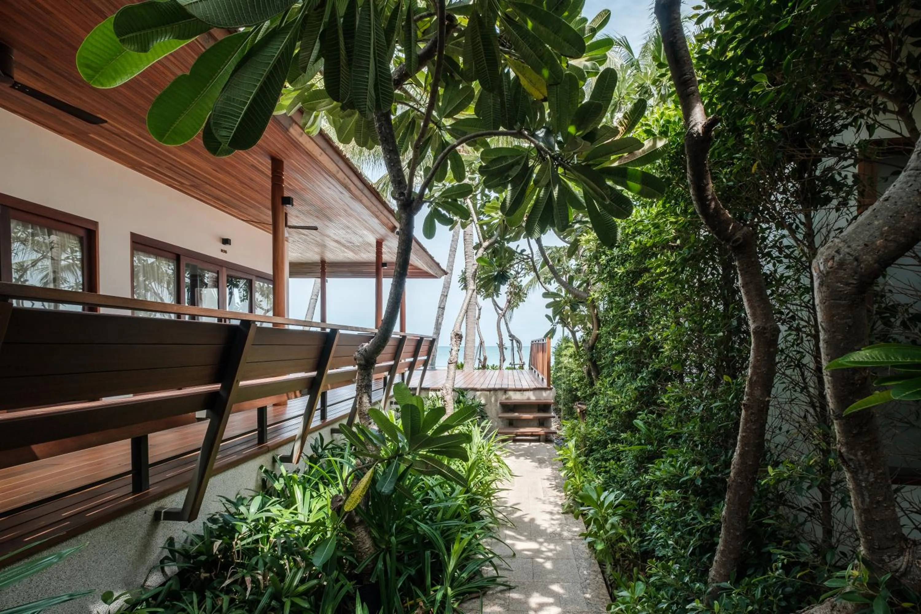Patio in Banana Fan Sea Resort