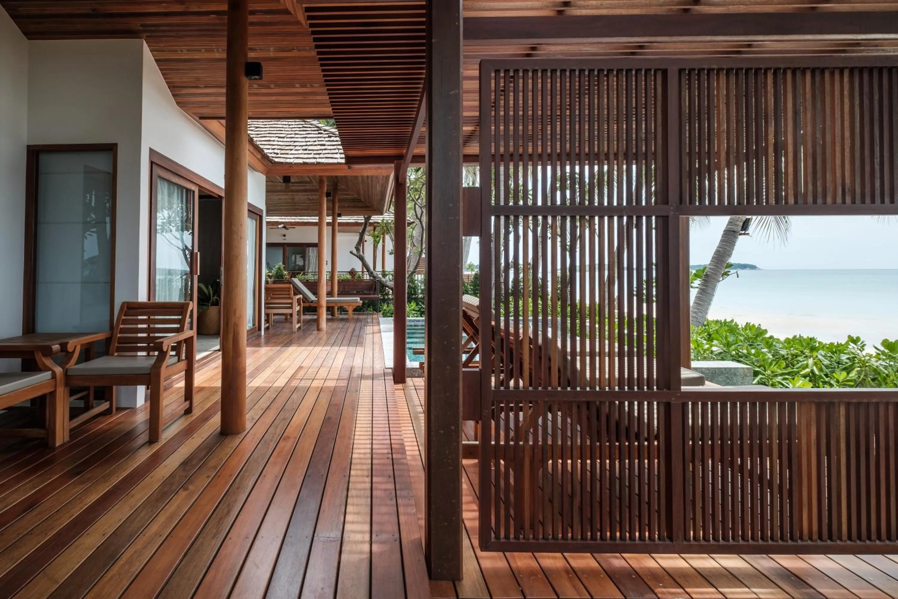 Patio in Banana Fan Sea Resort