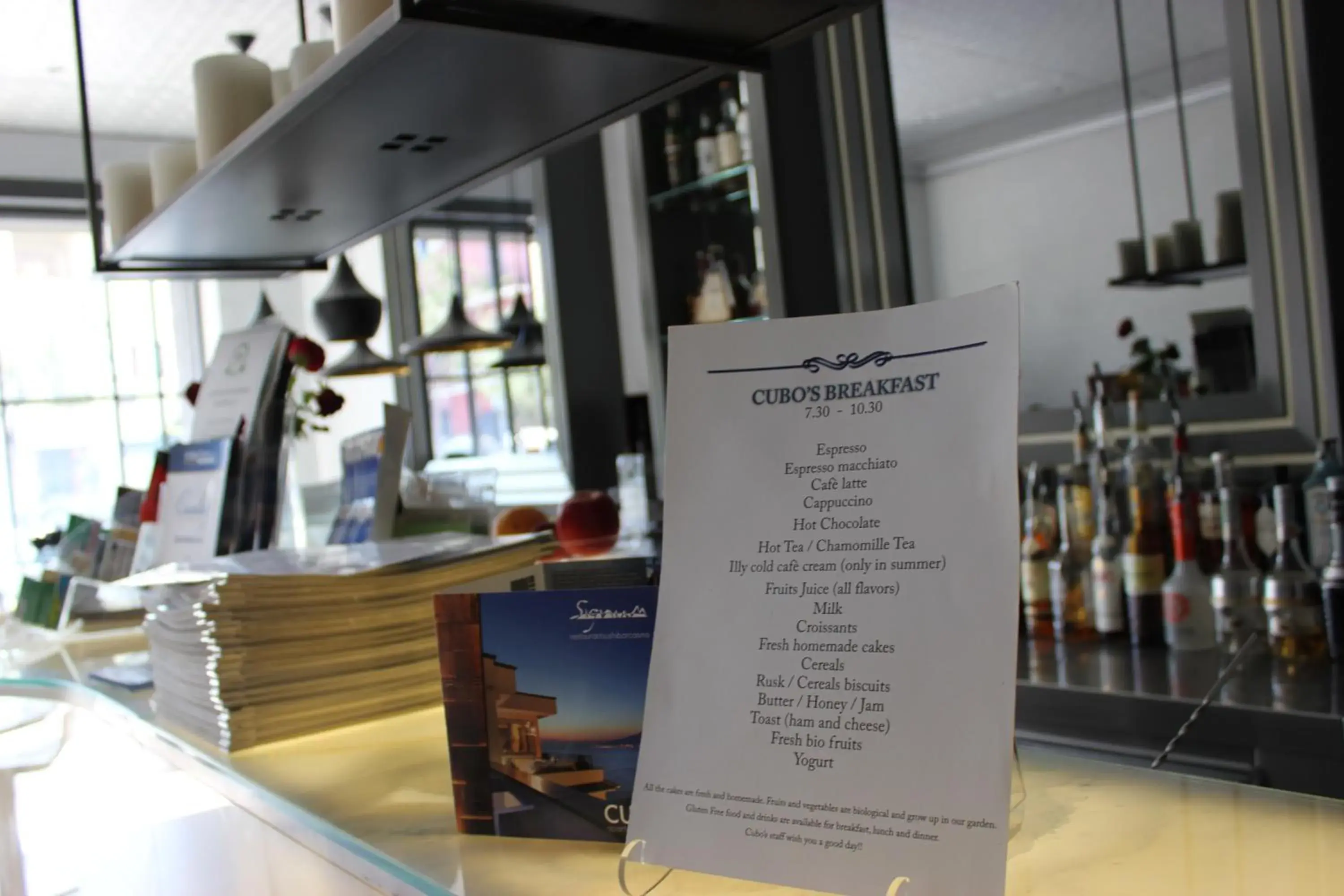 Continental breakfast in Cubo Apartments Continental breakfast in Cubo Apartments