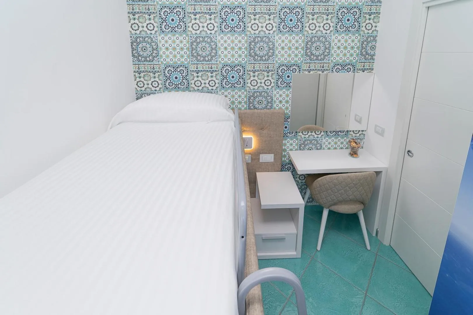 Bed in Hotel Miramare