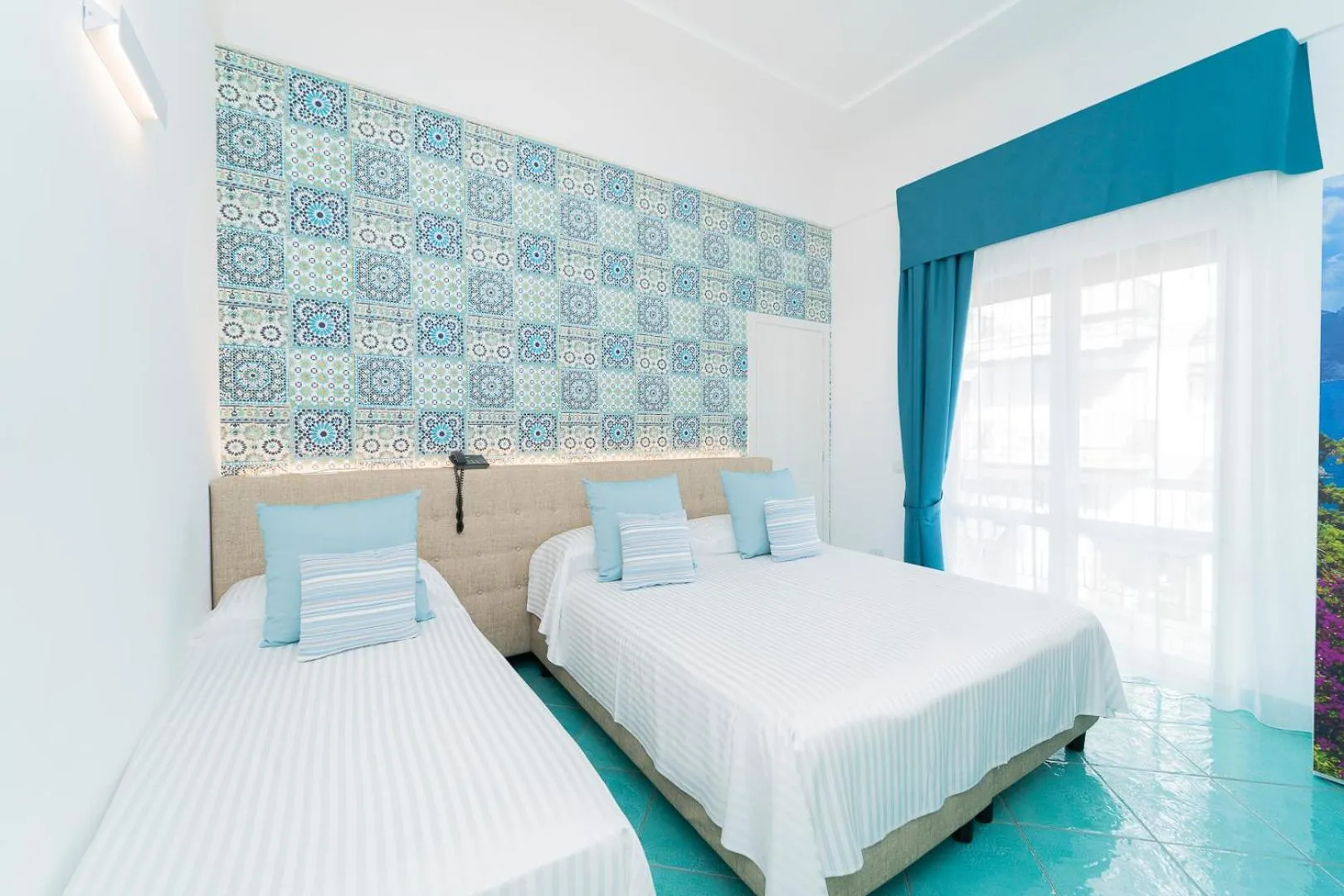 Bed in Hotel Miramare