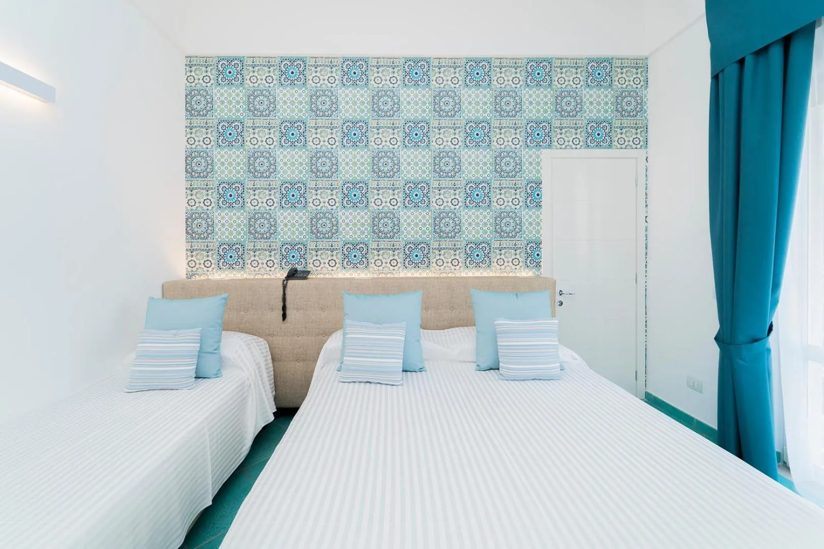 Bed in Hotel Miramare