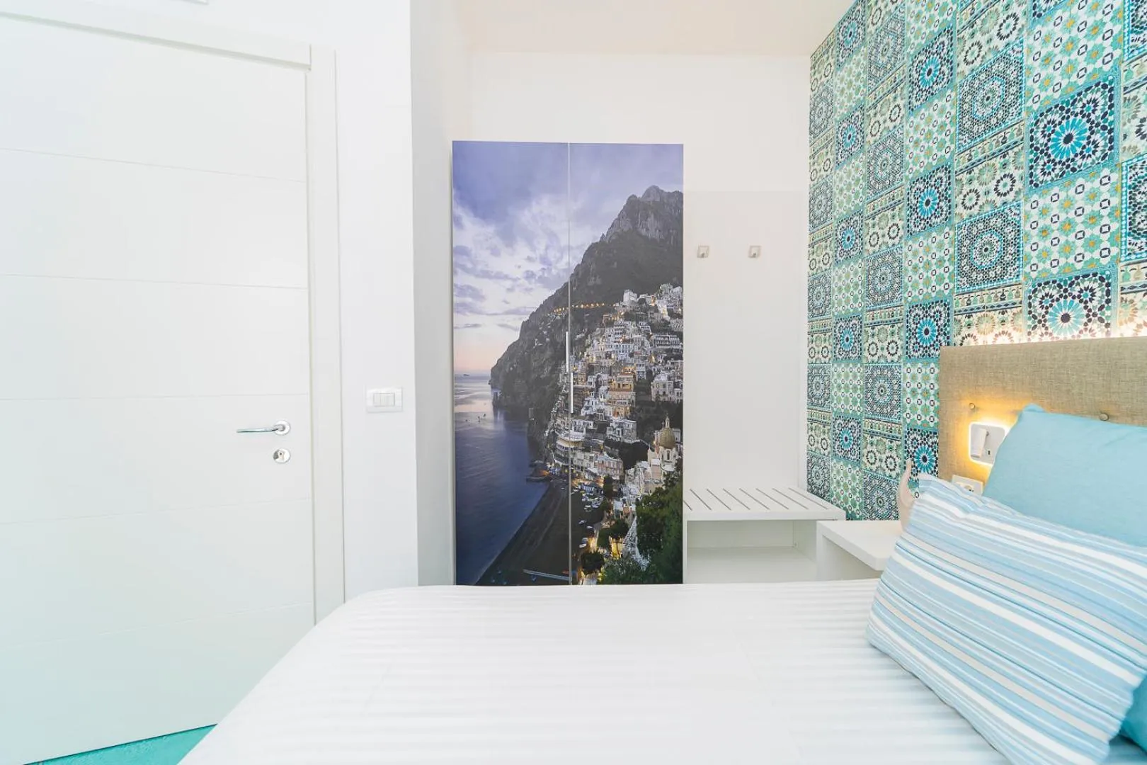 Bed in Hotel Miramare