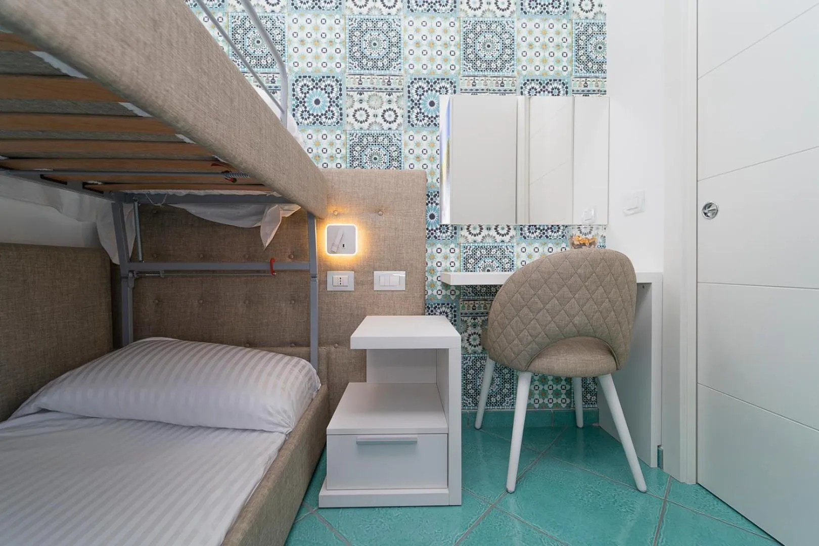 Bed in Hotel Miramare