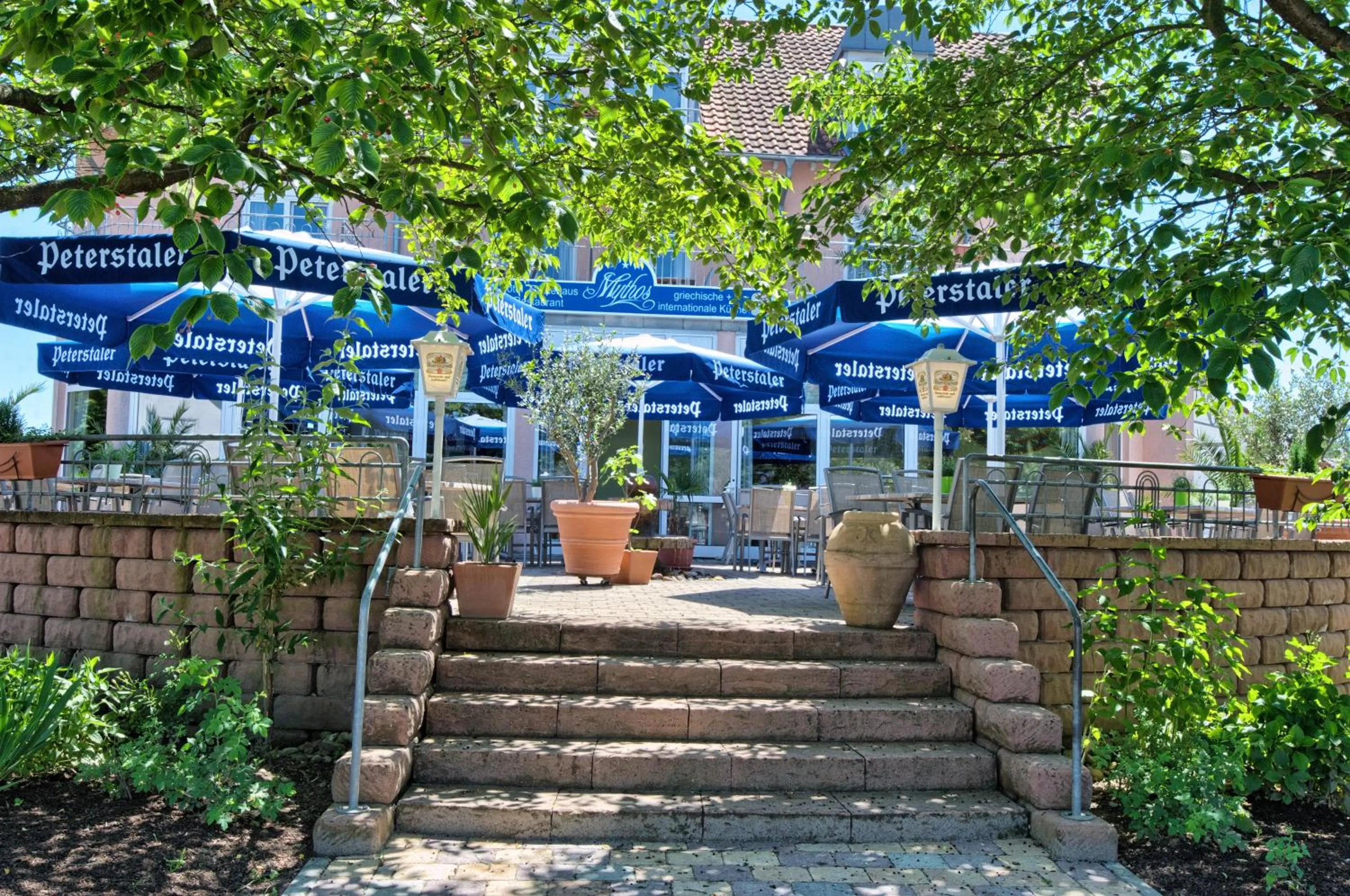 Balcony/Terrace in Gästehaus Mythos