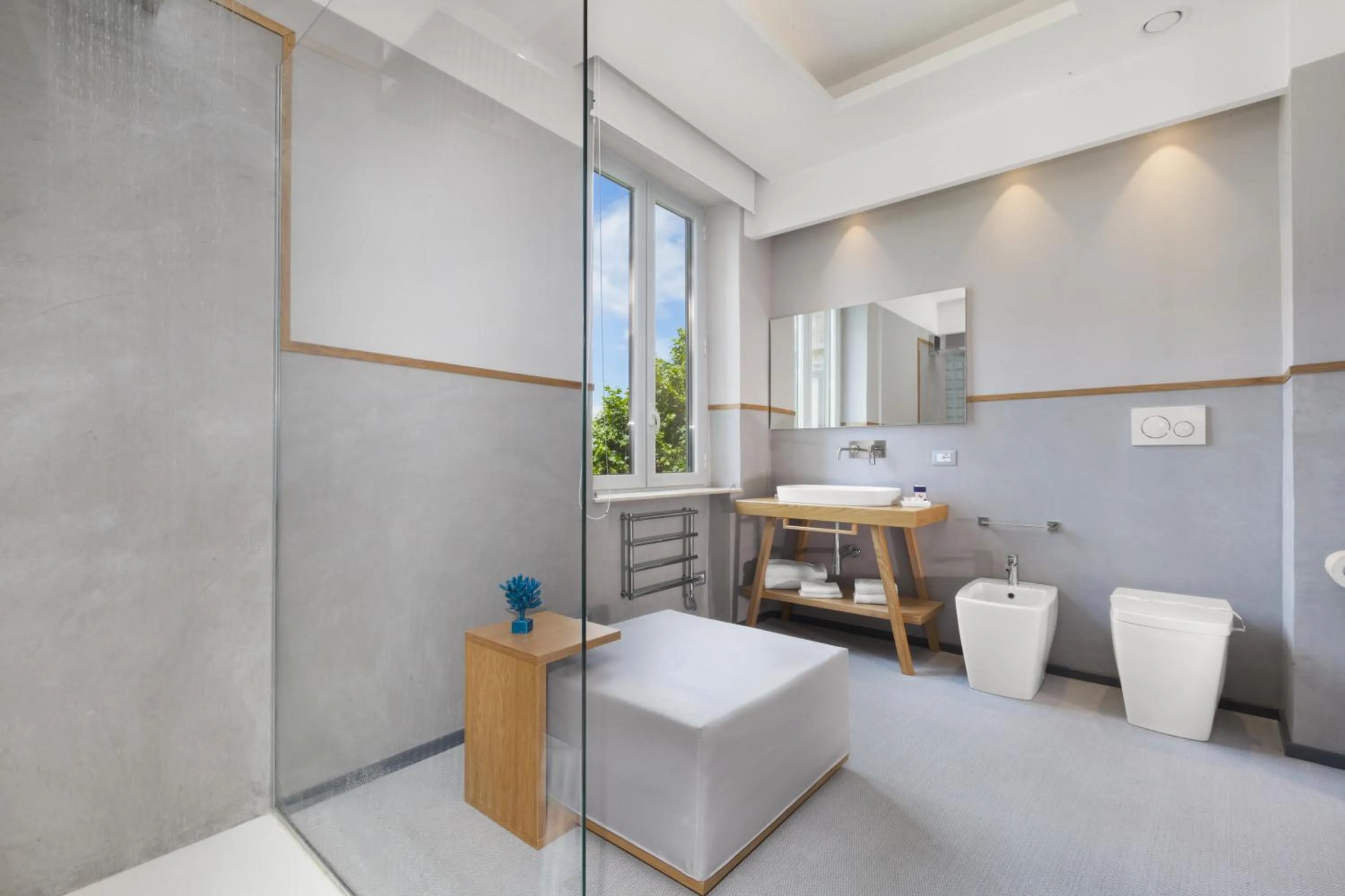 Bathroom, Bed in La Piazzetta Guest House