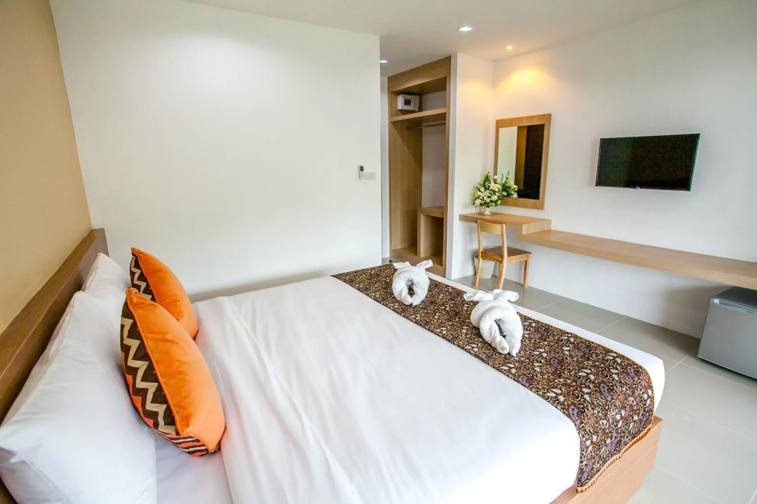 Bed in Wanarom Residence Hotel Bed in Wanarom Residence Hotel