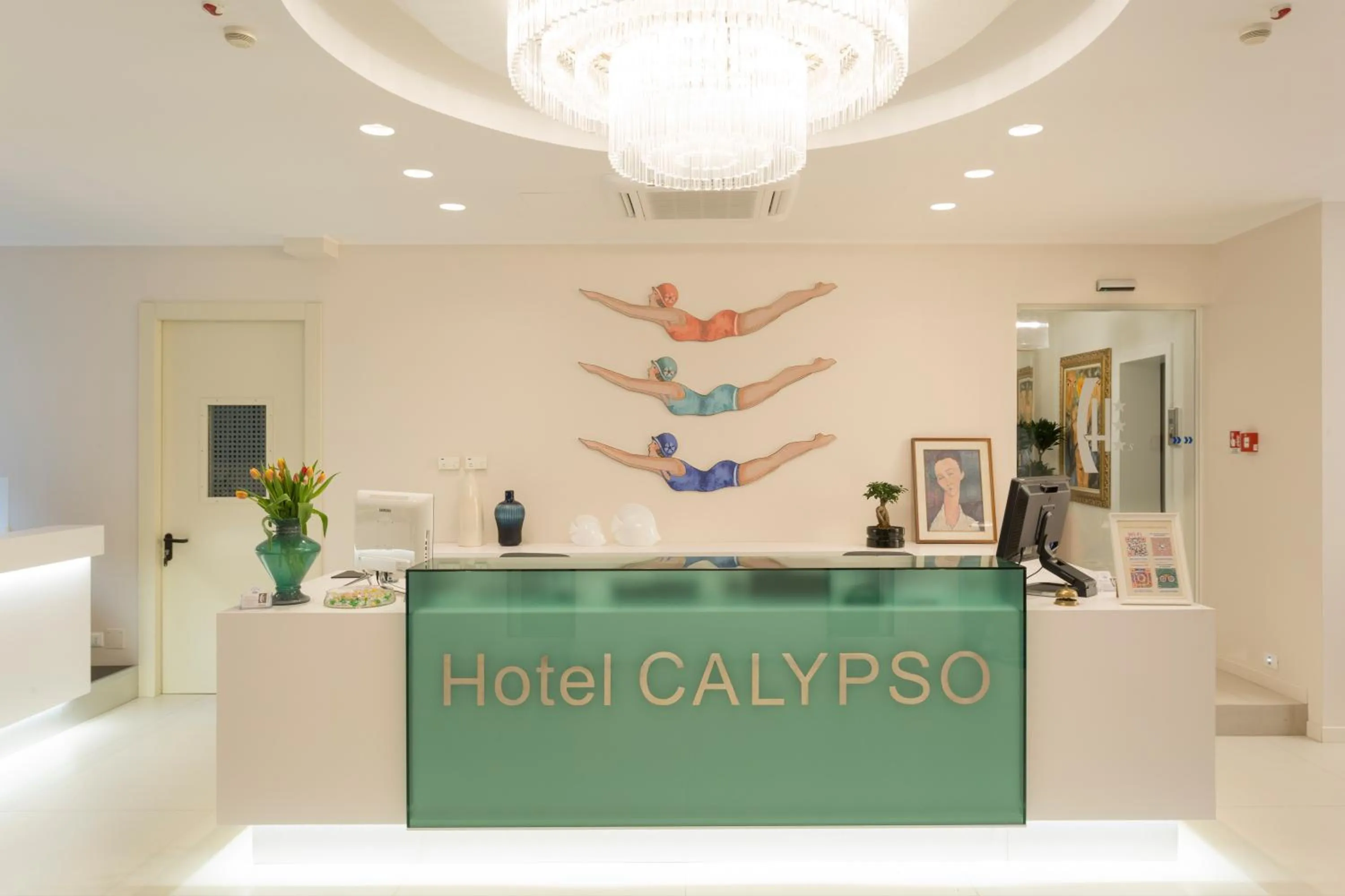 Lobby or reception in Hotel Calypso- Rimini Marina Centro